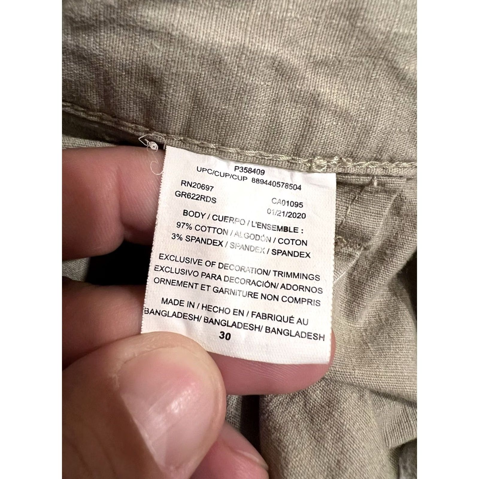 Dickies Dickies Work Shorts Mens Size 30 Regular Fit Beige Khaki Tan Ripstop Tech 11" Size US 30 / EU 46 - 7 Thumbnail