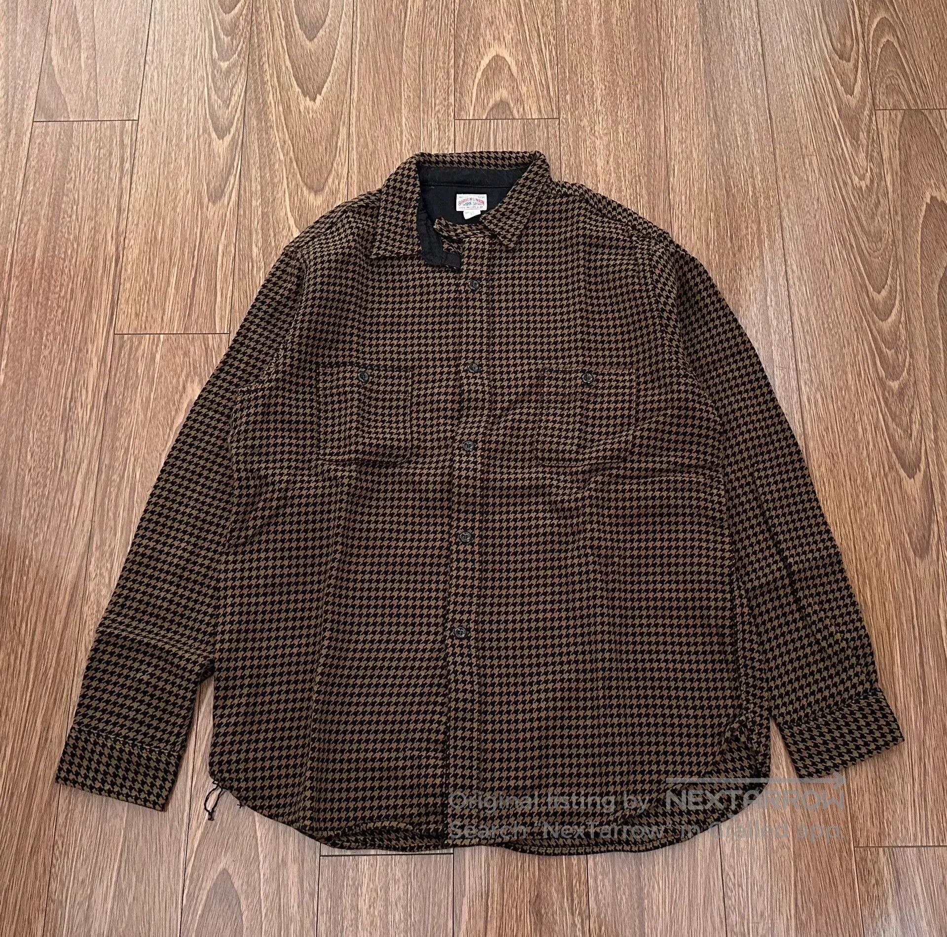 houndstooth flannel shirt by the real mccoy.