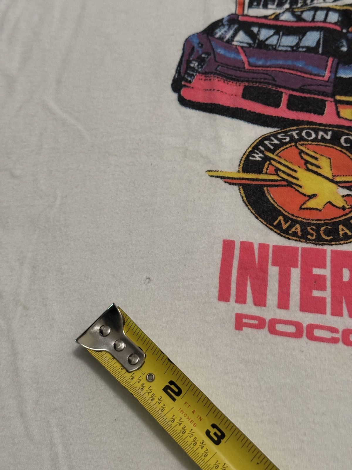 Vintage Vintage 90s Nascar Pocono 500 Pennsylvania Racing T Shirt Size US XL / EU 56 / 4 - 8 Thumbnail