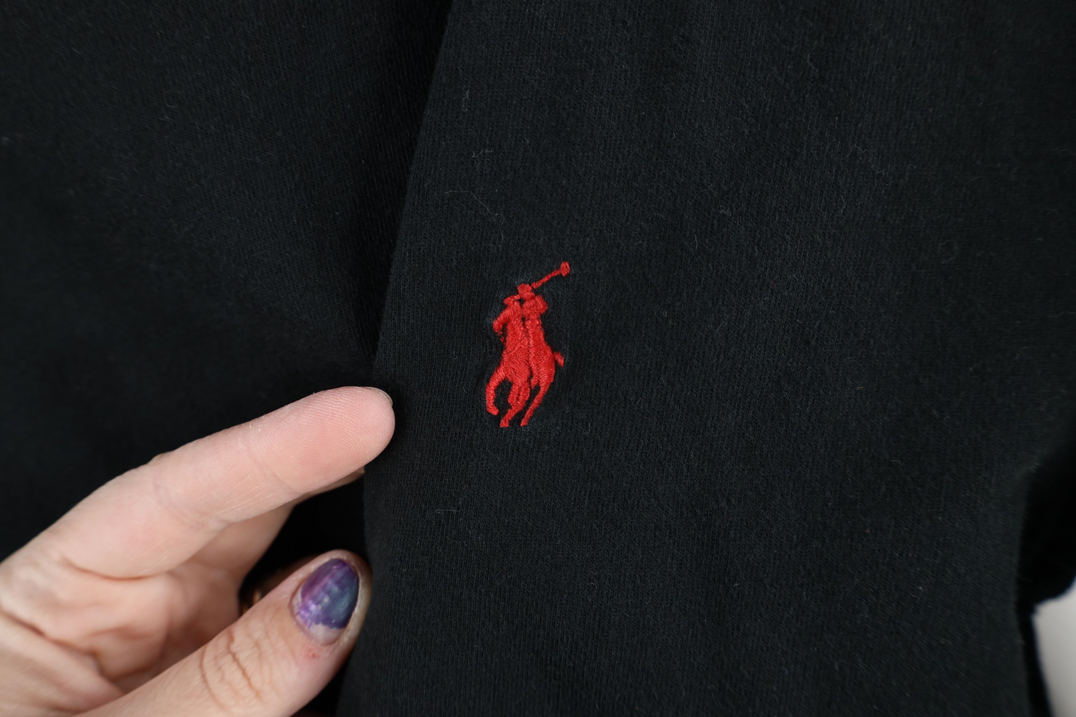 Ralph Lauren × Vintage Vintage Ralph Lauren Long Sleeve T-Shirt Black Cotton Size US S / EU 44-46 / 1 - 4 Thumbnail