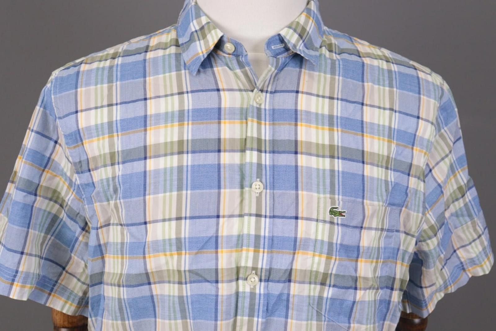 Lacoste Lacoste Regular Fit Multicolor Check Shirt Size 45 / XL-2XL Size US XXL / EU 58 / 5 - 5 Thumbnail