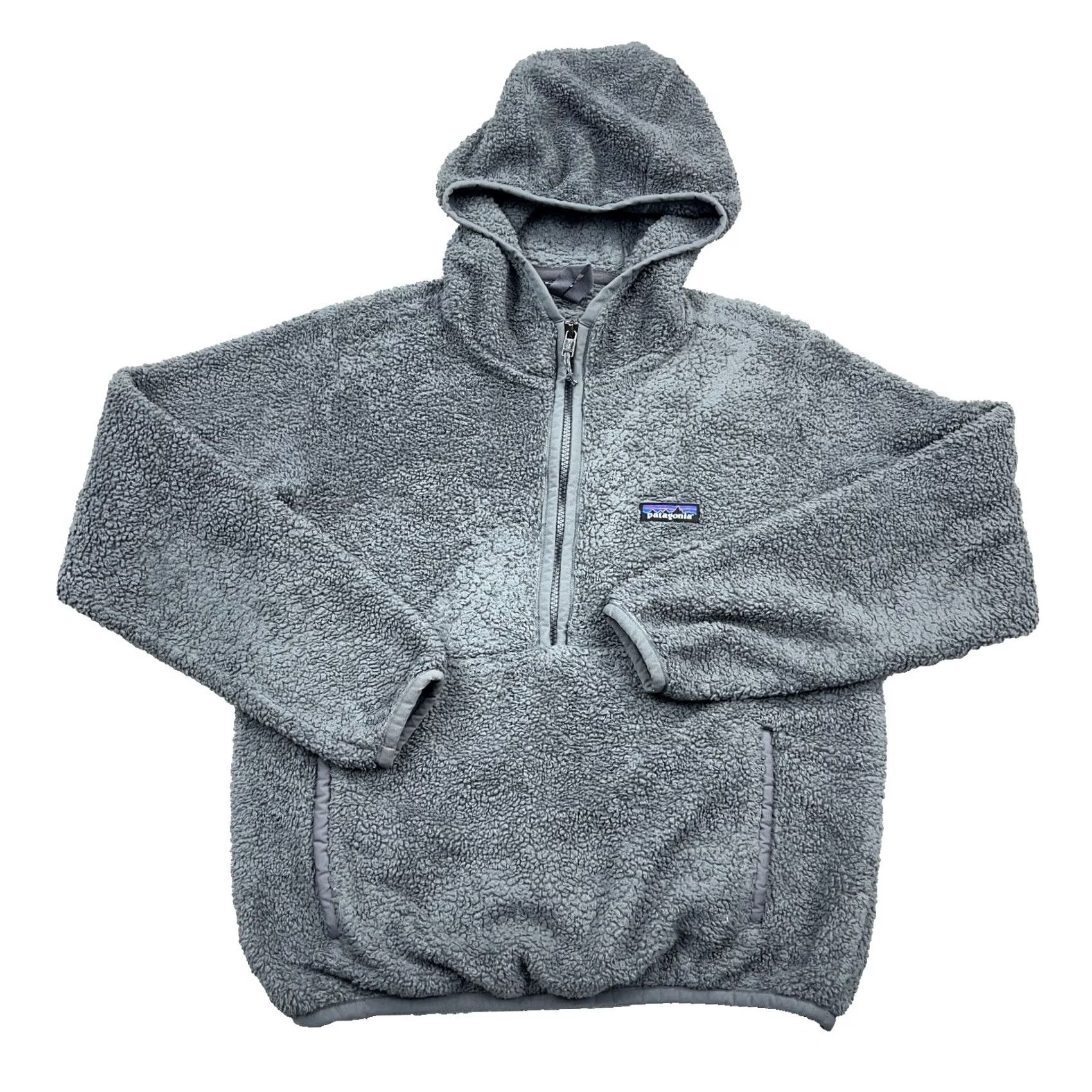 Patagonia Patagonia Los Gatos Hoodie Women Small Gray 1/2 Zip Fleece Hooded Pockets Logo Mock Neck Pullover Size S / US 4 / IT 40 - 2 Thumbnail