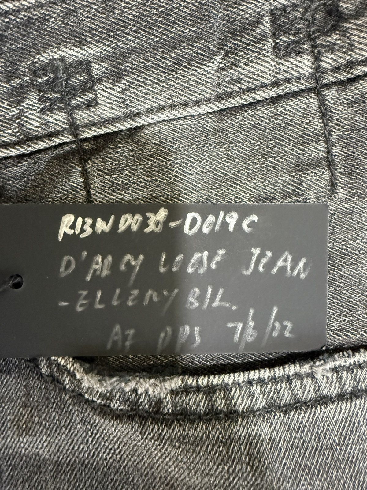 R13 R13 D’ARCY LOOSE JEANS ELLERY BLACK Size 27" / US 4 / IT 40 - 10 Thumbnail