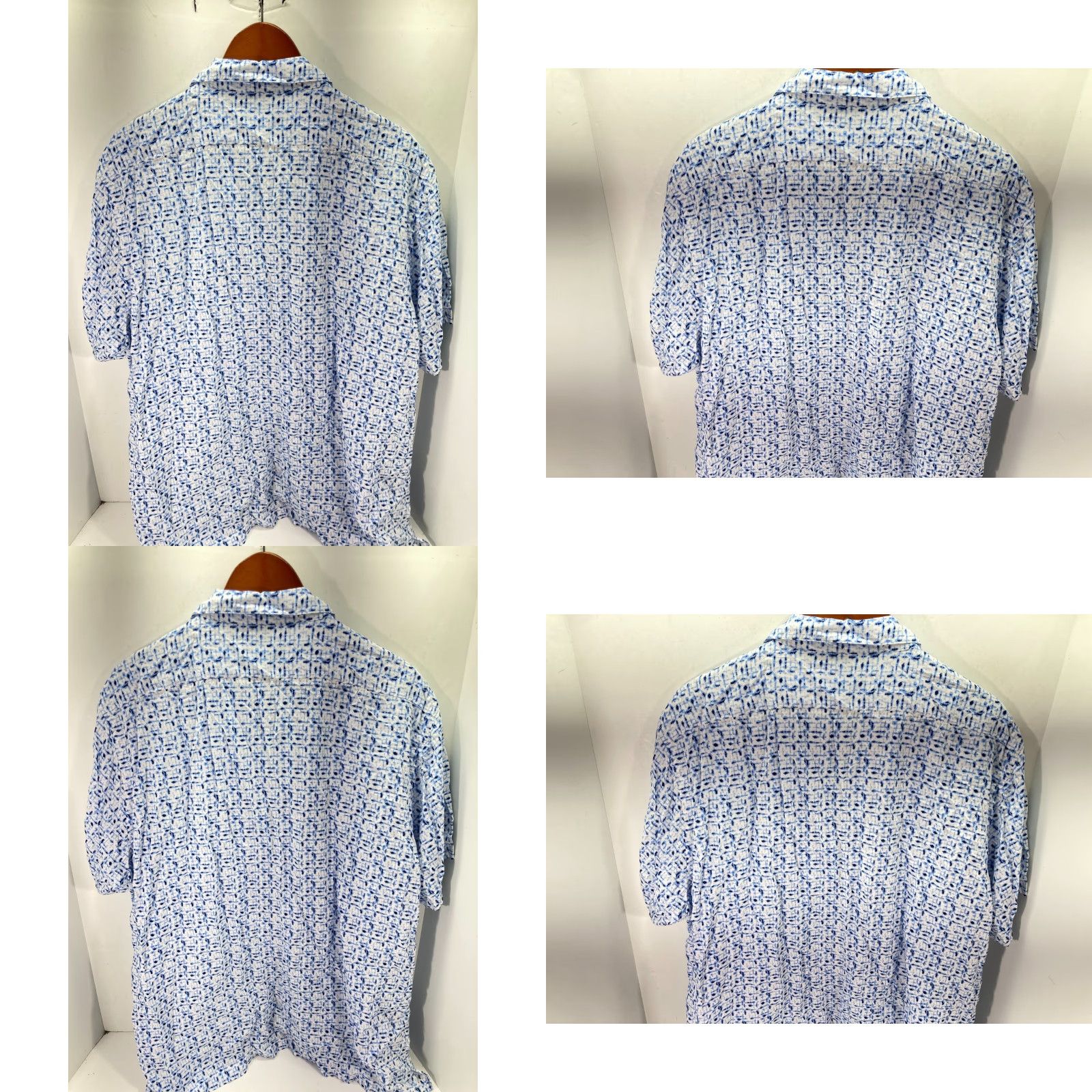 Cremieux Cremieux Western Button Up Shirt Mens 2XL Blue White All Over Short Sleeve Classic Size US XXL / EU 58 / 5 - 8 Thumbnail