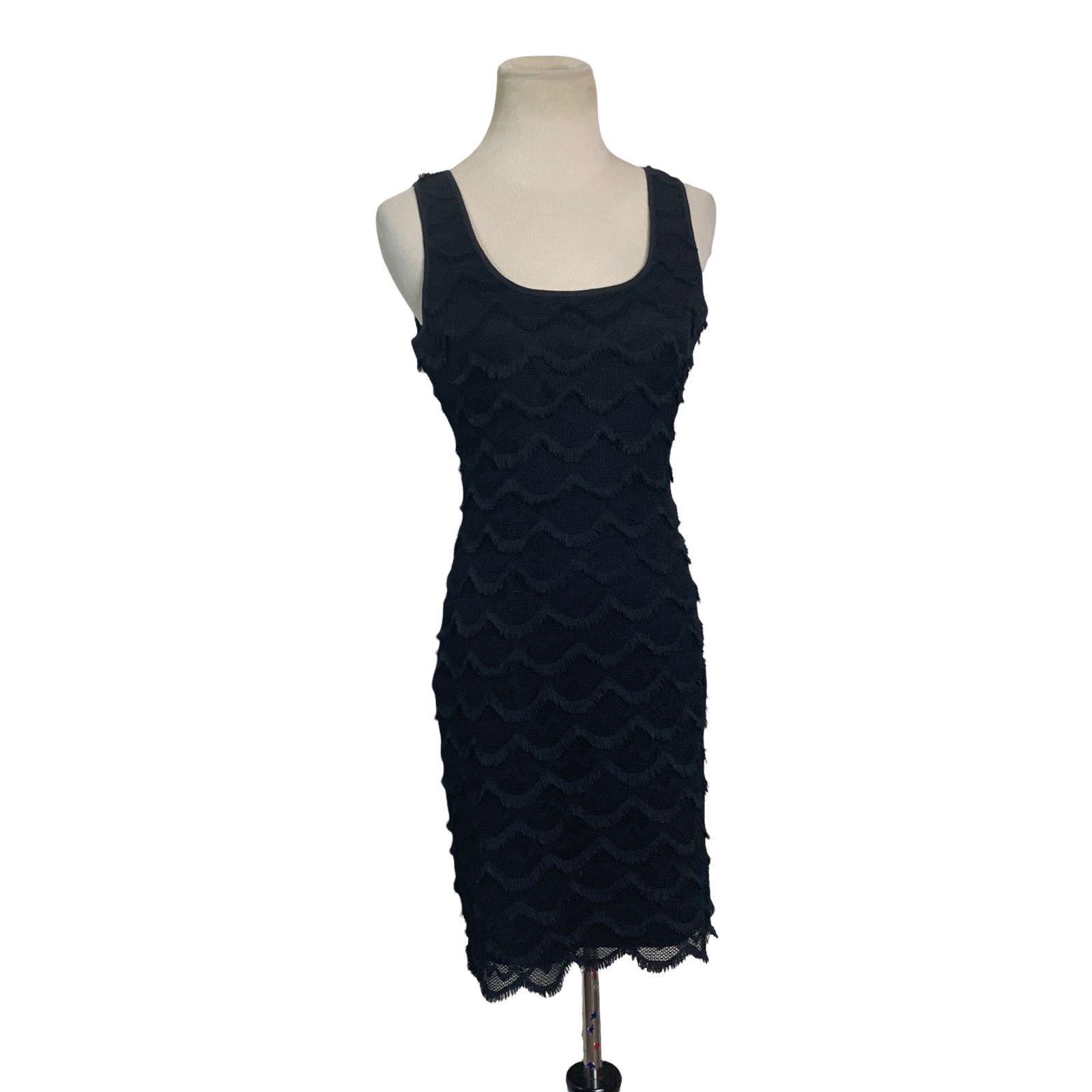 Guess Guess black frayed cocktail mini dress size Small Size S / US 4 / IT 40 - 2 Thumbnail