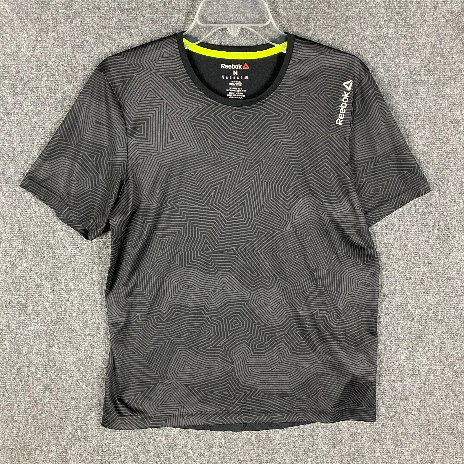 Reebok Reebok T-Shirt Men's Medium Athletic Black 100% Polyester M Size US M / EU 48-50 / 2 - 1 Thumbnail