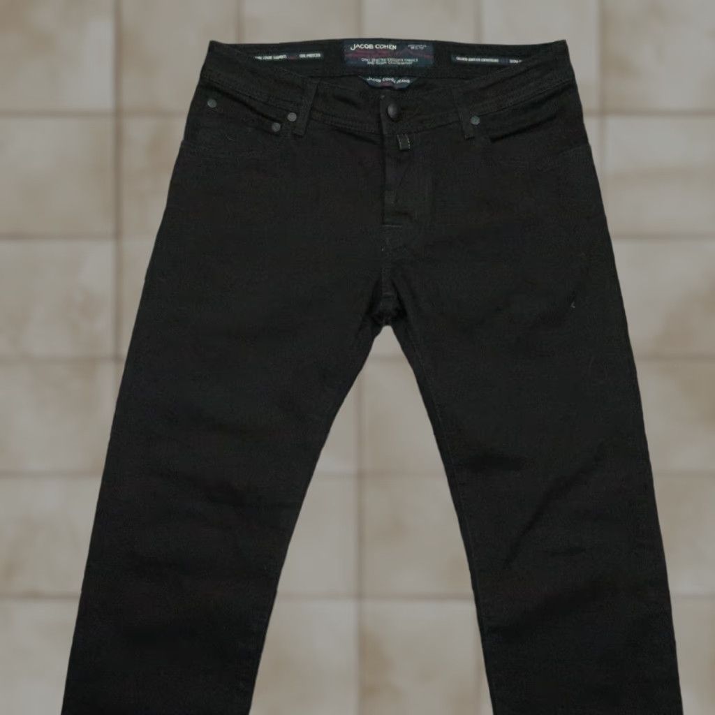 Jacob Cohen Jacob Cohen Jeans Men 31x34 Black 5 Pocket Straight Button Fly Vintage No Size US 31 - 1 Thumbnail