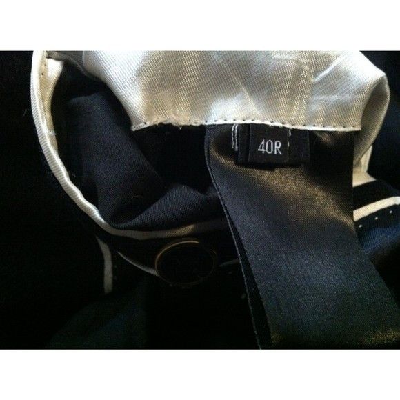Jaeger JAEGER MEN'S BLACK 100%WOOL SPORT COAT JACKET BLAZER 40R Size 40R - 8 Thumbnail