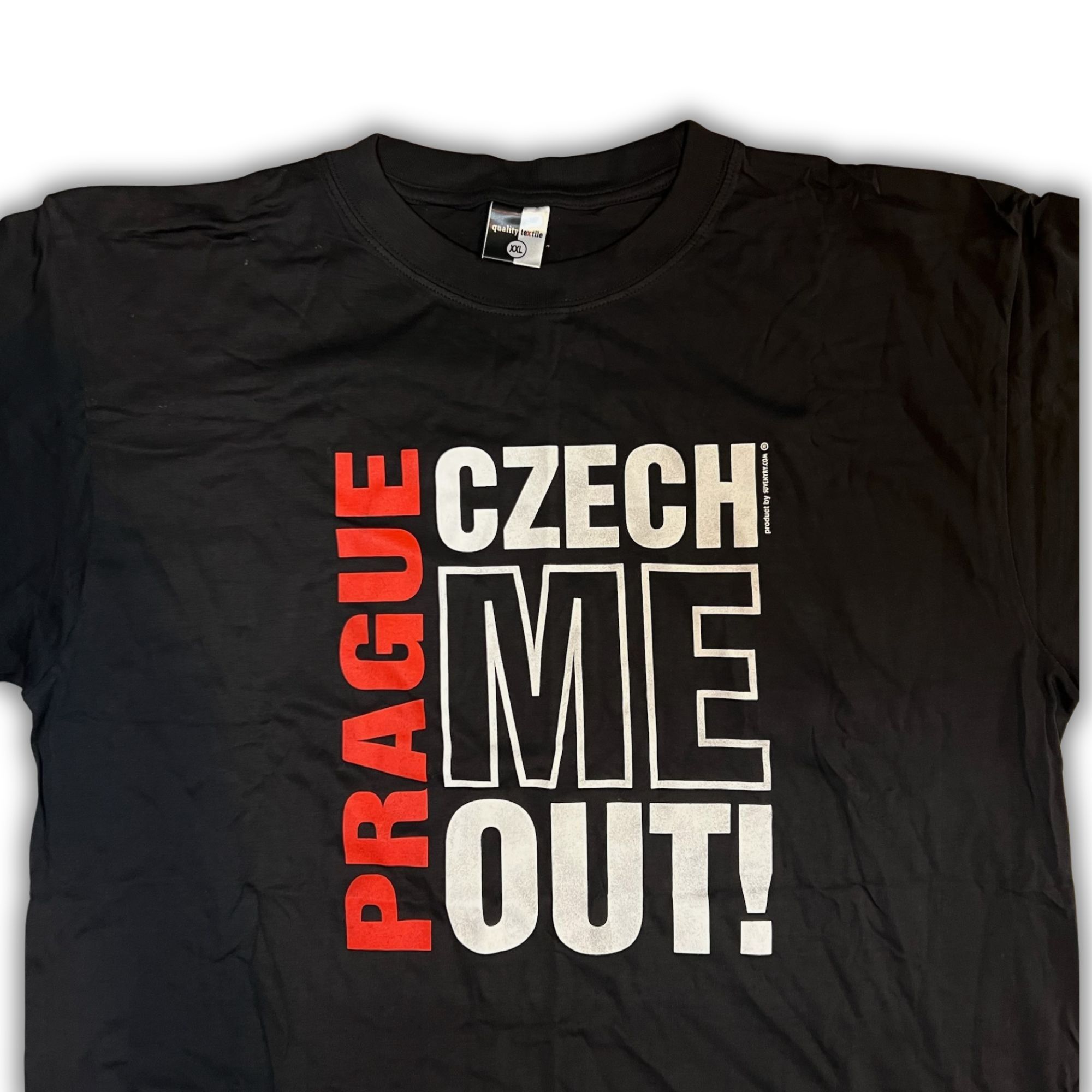 Other Prague Czech Me Out Black Tee T-Shirt XXL Quality Textile Co Size US XXL / EU 58 / 5 - 4 Thumbnail