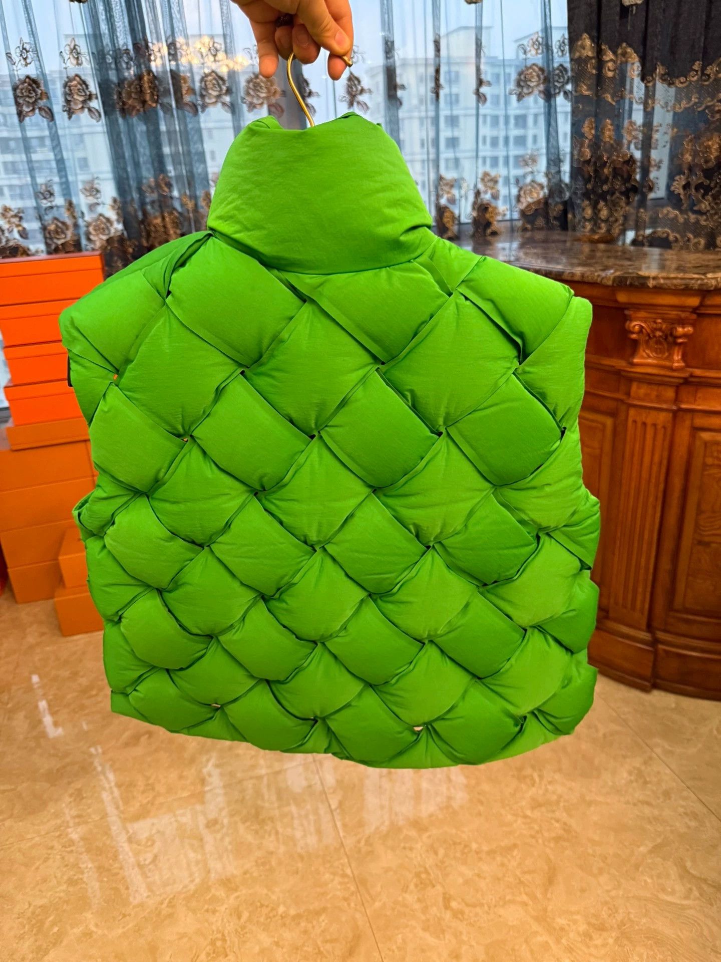 Bottega Veneta BV down jacket intrecciato green S (48) new with tags Size US S / EU 44-46 / 1 - 2 Thumbnail
