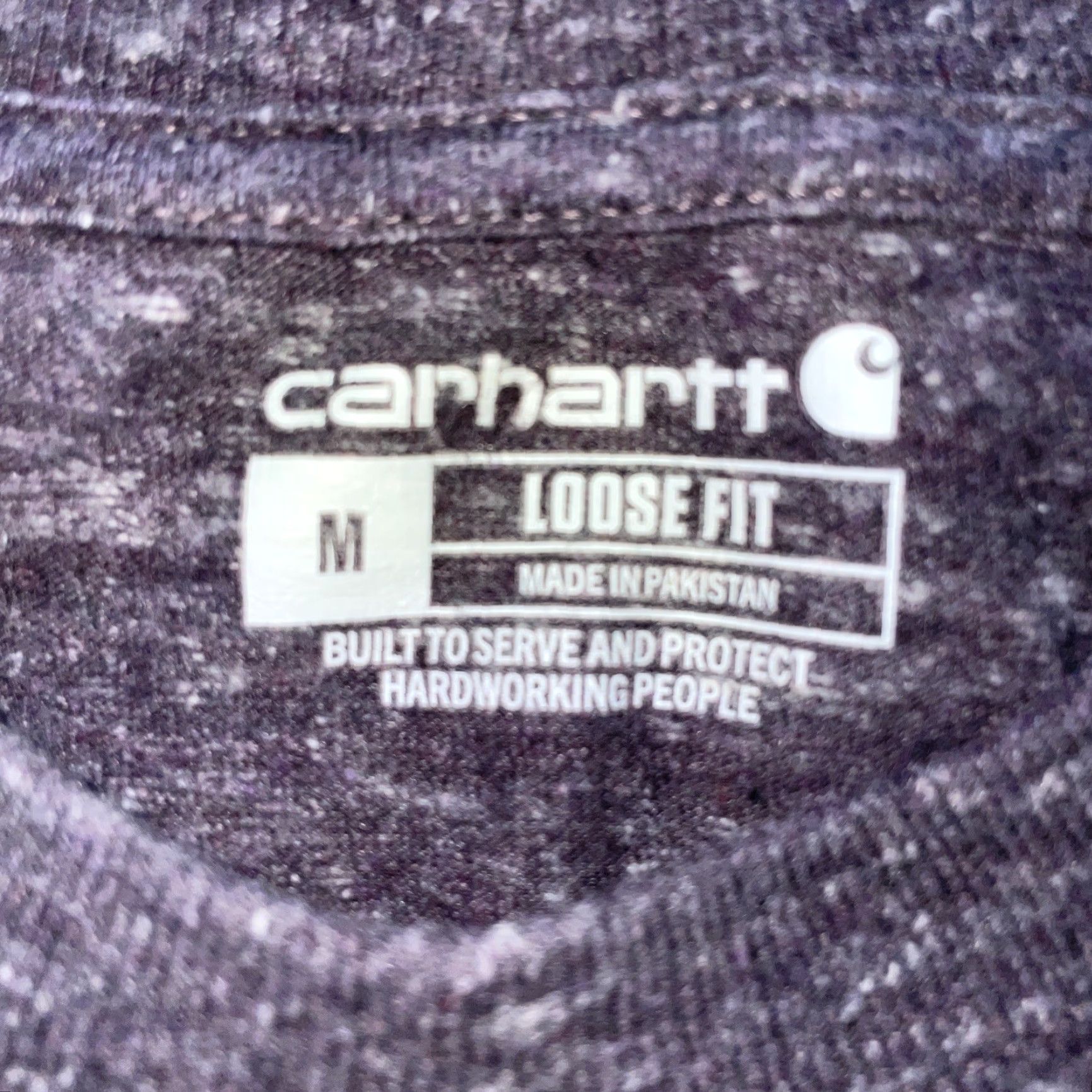 Carhartt VINTAGE Carhartt T-Shirt Men Medium Cotton Pocket Tee Purple 90s Loose Fit Size US M / EU 48-50 / 2 - 4 Thumbnail