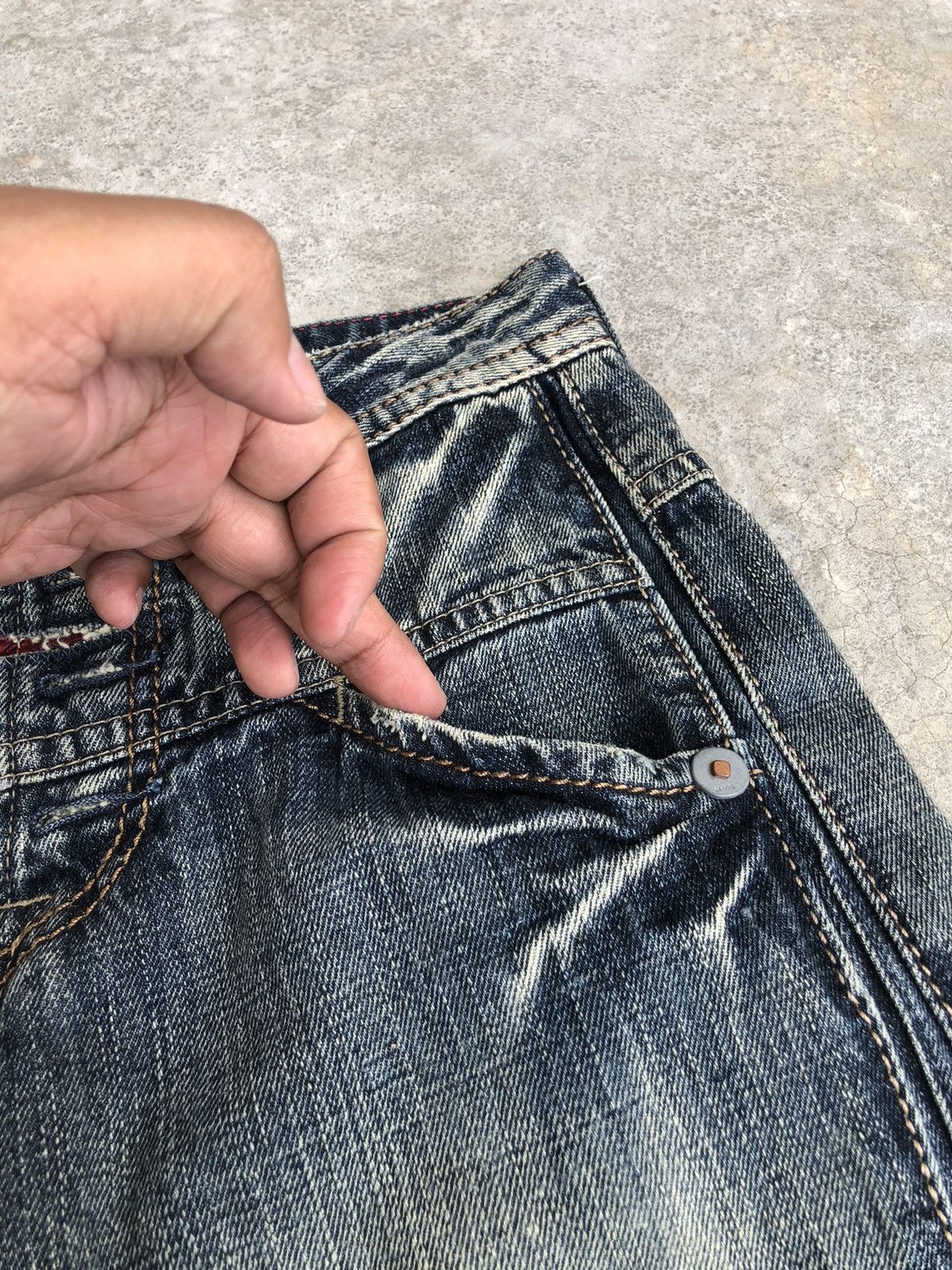 Marithe + Francois Girbaud Marithe Francois Girbaud Flared Jeans Distressed Denim Size US 28 / EU 44 - 16 Thumbnail