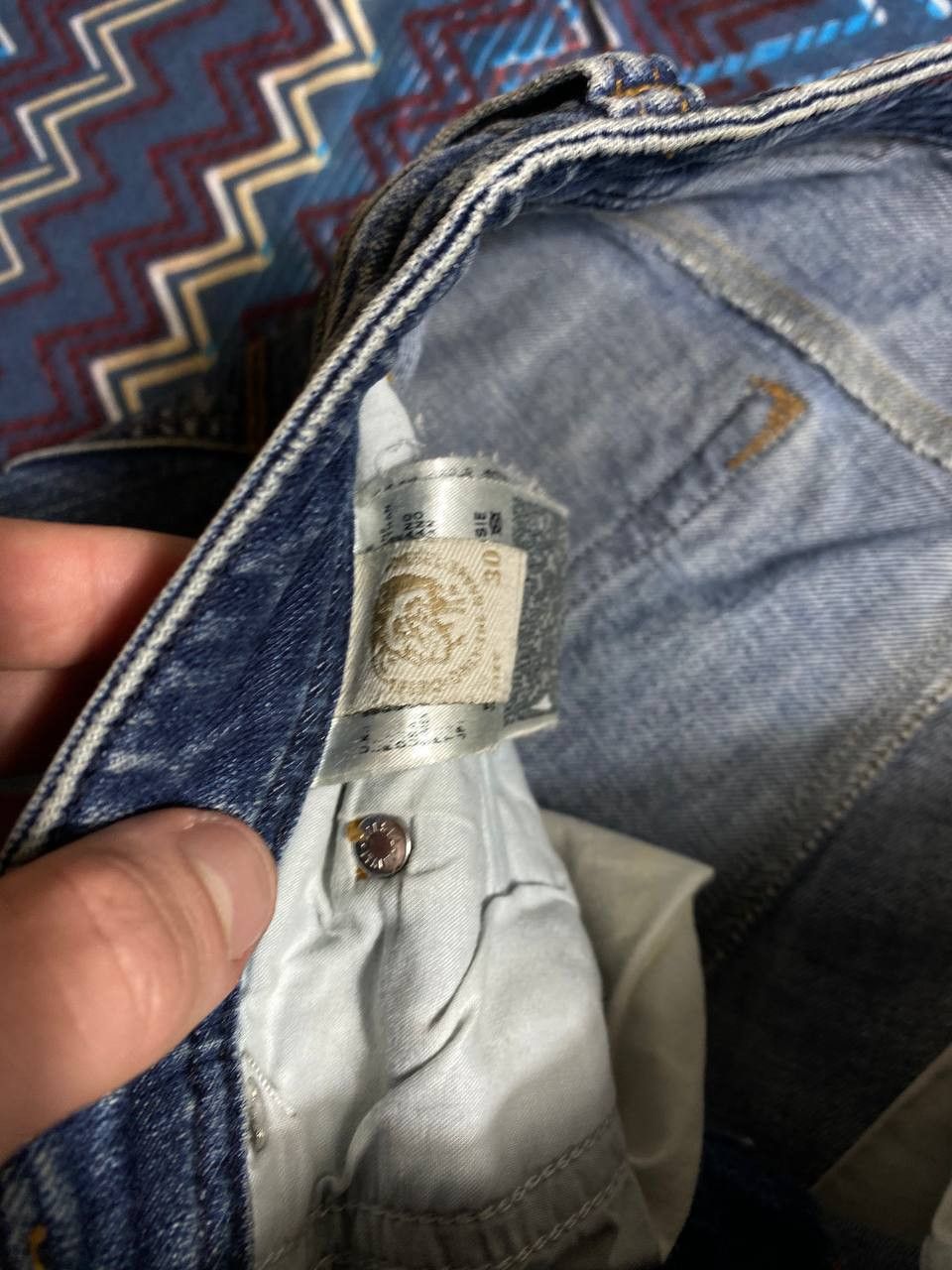 Diesel × Vintage DIESEL🔥THRASHED DISTRESSED DENIM Size US 30 / EU 46 - 3 Thumbnail