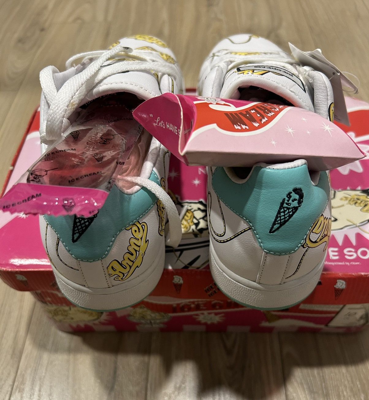 Billionaire Boys Club × Icecream × Reebok RARE OG REEBOK X BBC/ICE CREAM NAME CHAIN BOUTIQUE Size US 10 / EU 43 - 3 Thumbnail