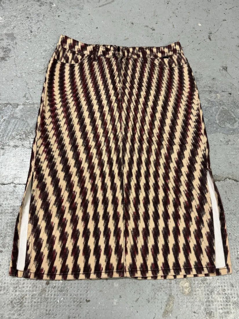Designer × Just Cavalli × Vintage SS2001 Cavalli Psycho Pixel Lava Vision Skirt Size 25" / US 0 / IT 36 - 1 Thumbnail