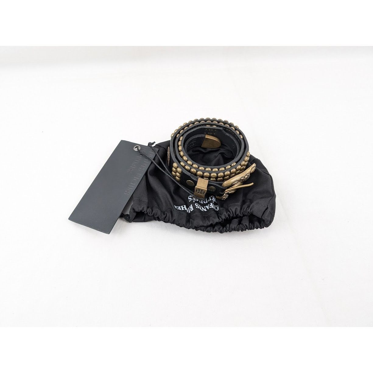 Enfants Riches Deprimes o1rshd1 Size: 90 / Antique Brass Jesus Coin Belt Black/Brass Size 36 - 20 Thumbnail