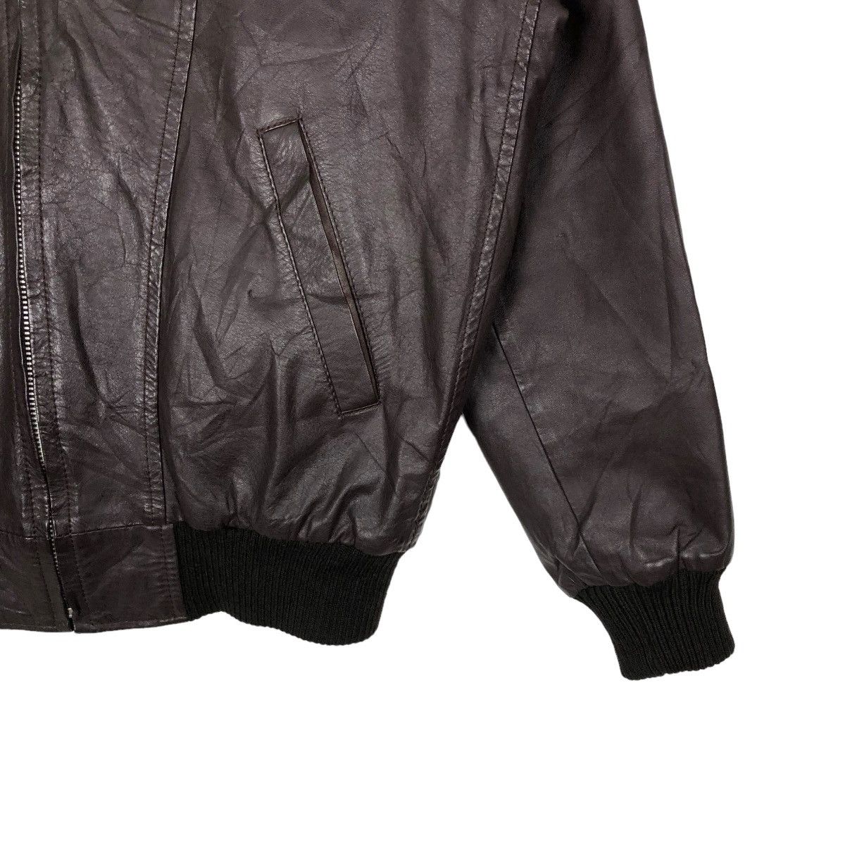 Japanese Brand 🔥VINTAGE LEATHER JACKET JAPAN BLANKET ISSEY MIYAKE Size US L / EU 52-54 / 3 - 4 Thumbnail