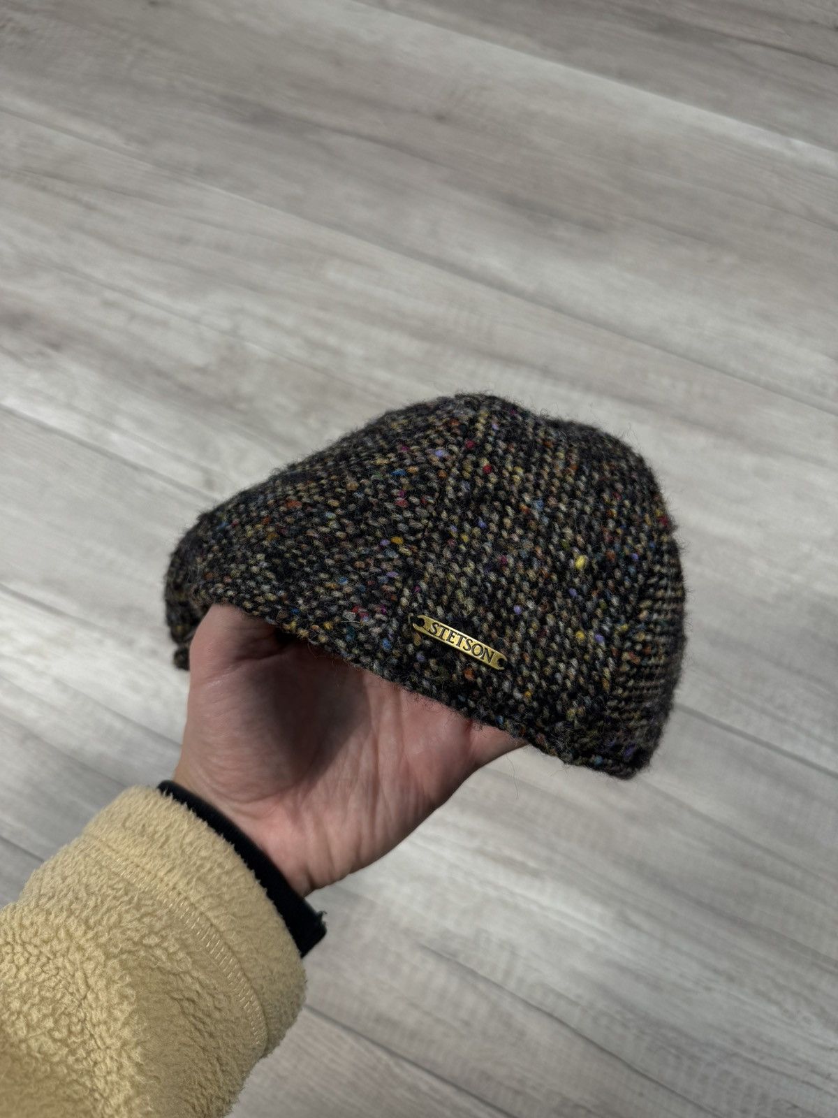 Stetson Stetson Tweed Wool Flat Cap Made In Germany Small Head Size ONE SIZE - 2 Thumbnail