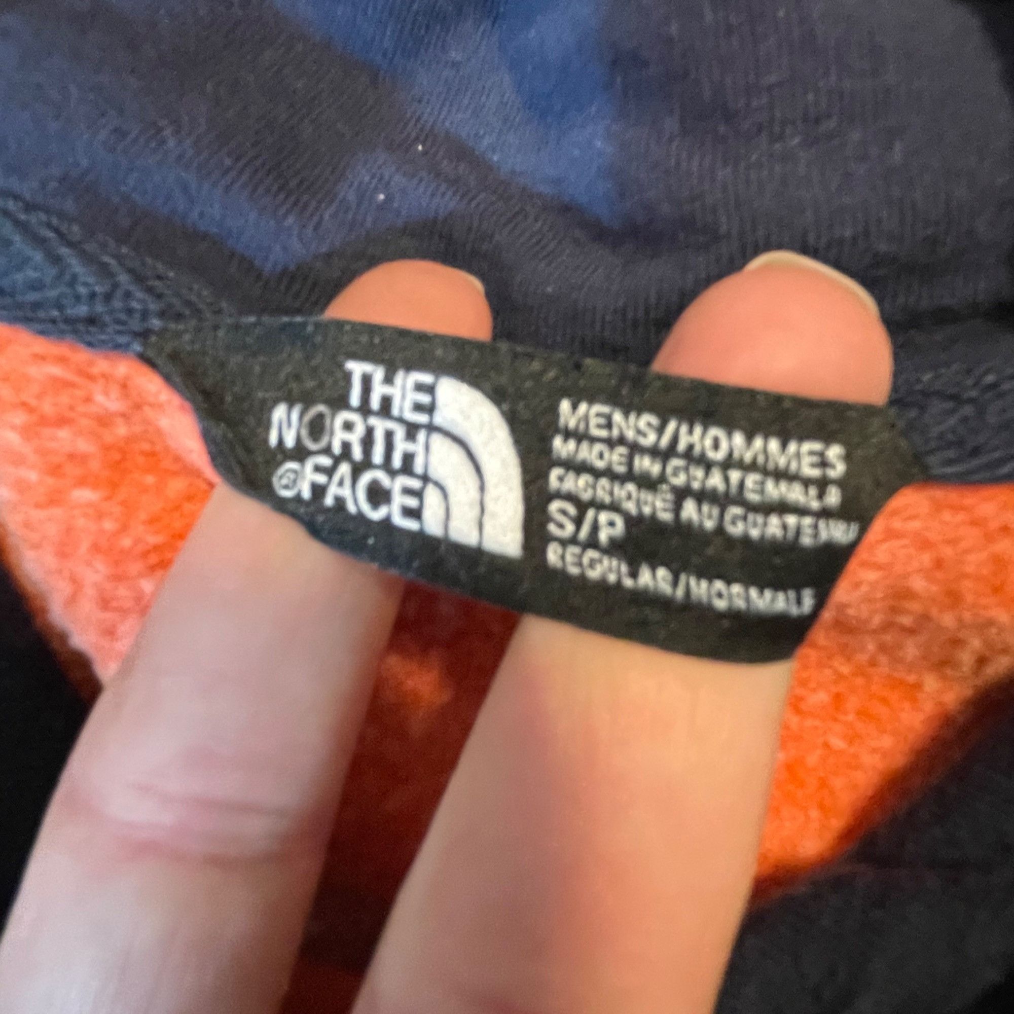 The North Face The North Face Mens Hoodie Small Orange Cotton Blend Pullove Size US S / EU 44-46 / 1 - 4 Thumbnail