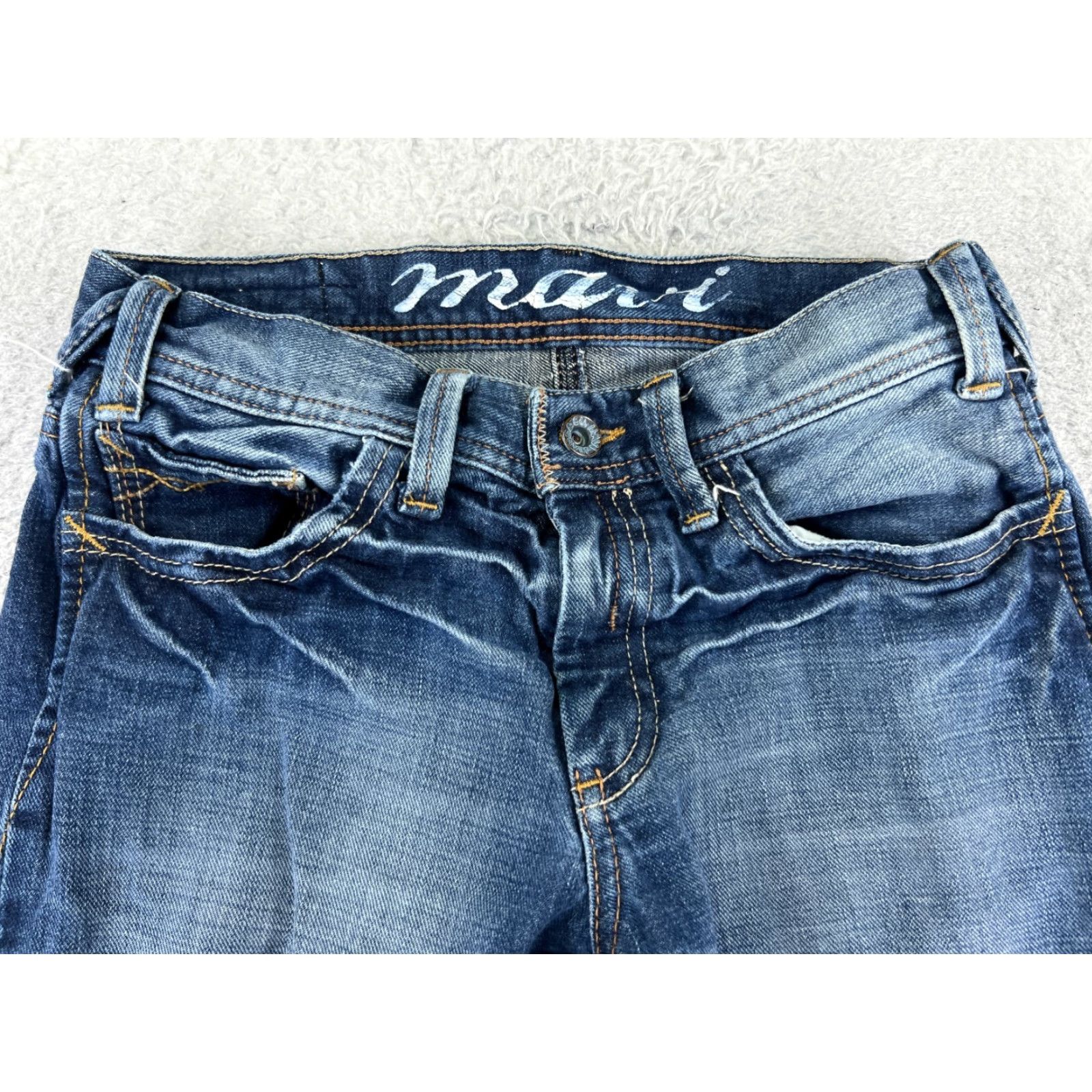 Mavi Vintage Mavi Women’s Bootcut Denim Jeans Size 24 Low Rise Embroidered Cotton Blue Size 42" / US 20 - 4 Thumbnail