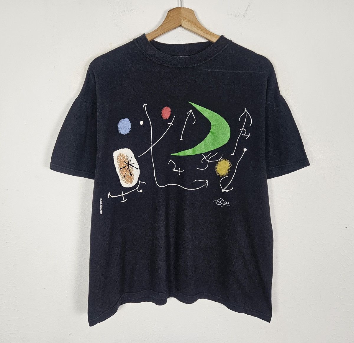 Vintage Vintage 90s Succ Joan Miro Art Printed Tee shirt Size US XL / EU 56 / 4 - 2 Thumbnail