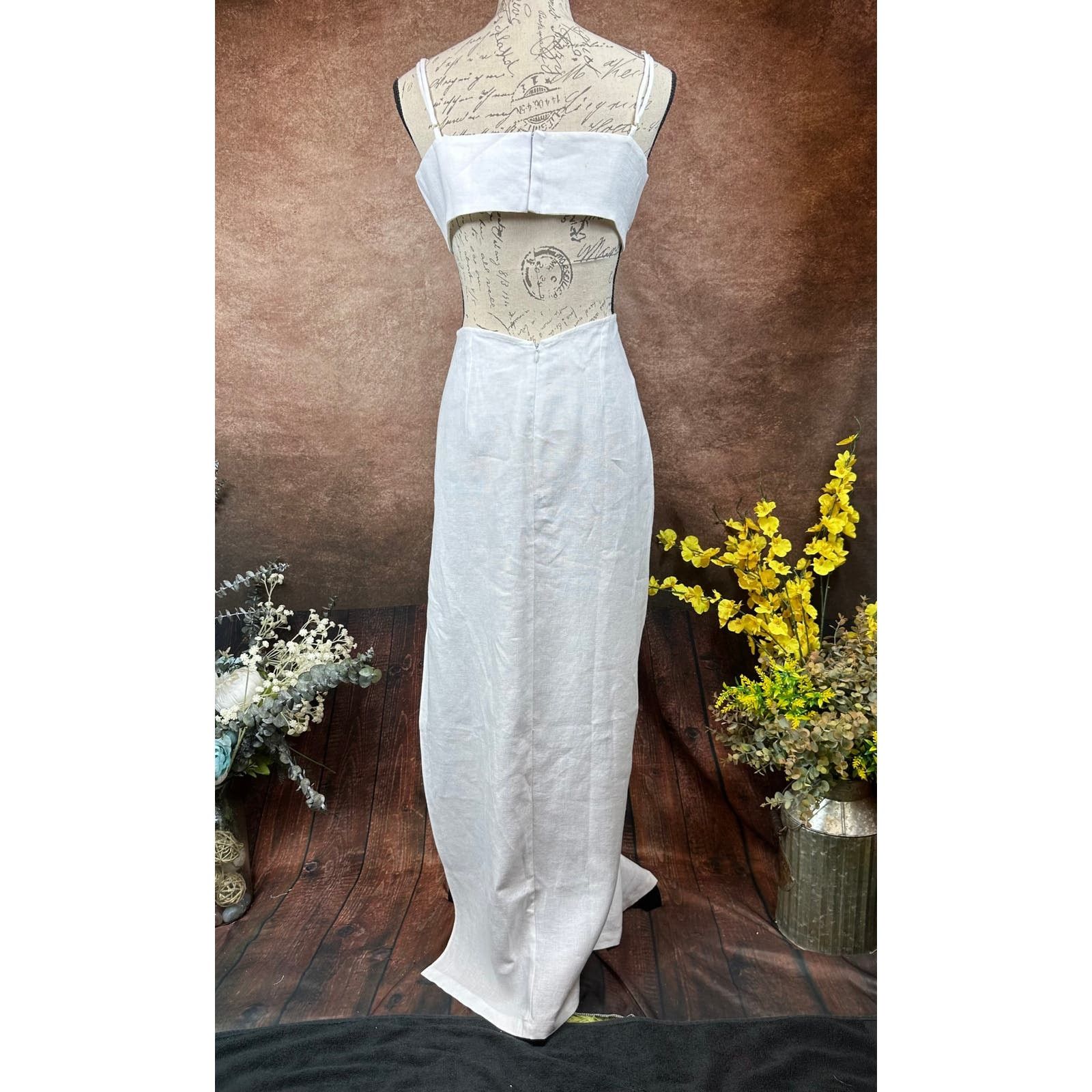 Other Rumer Avalon Ring Maxi Dress - White - size L Size L / US 10 / IT 46 - 13 Thumbnail