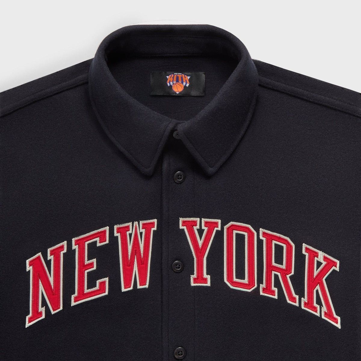 Kith Kith for New York Knicks Felted Apollo Shirt Nocturnal XXL Size US XXL / EU 58 / 5 - 4 Thumbnail