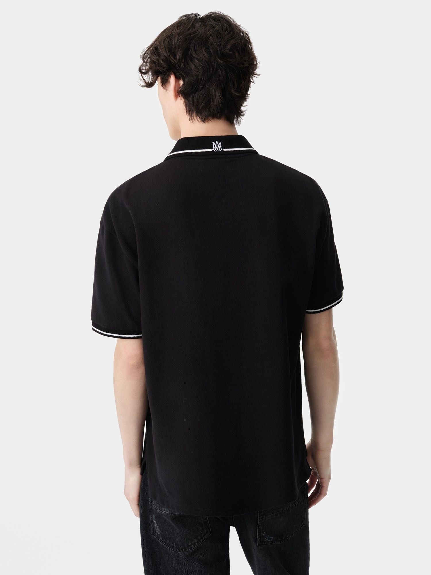 Amiri o1orln0326 Core Logo Polo Shirt in Black Size US XL / EU 56 / 4 - 5 Thumbnail