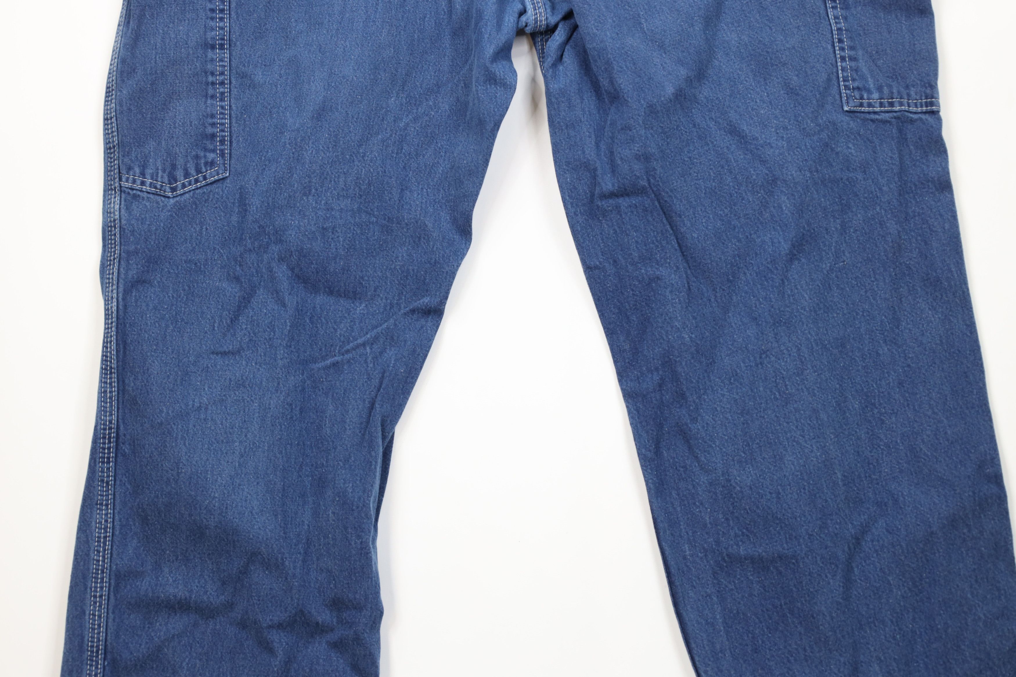 Carhartt Vintage Carhartt Wide Leg Dungaree Denim Jeans Blue Cotton Size US 40 / EU 56 - 14 Thumbnail