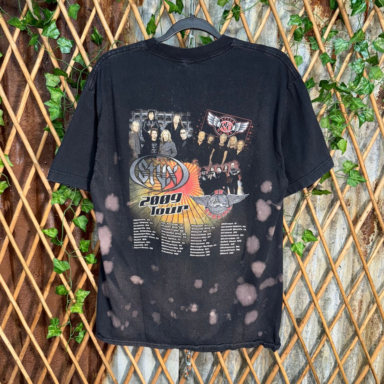 Vintage Vintage Y2K styx 2009 tour bleach tie dye band 2000s t-shirt Size US L / EU 52-54 / 3 - 2 Thumbnail