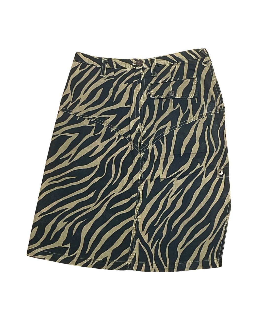 Hysteric Glamour Hysteric Glamour Zebra Pattern Utility Midi Skirt Size 27" / US 4 / IT 40 - 3 Thumbnail
