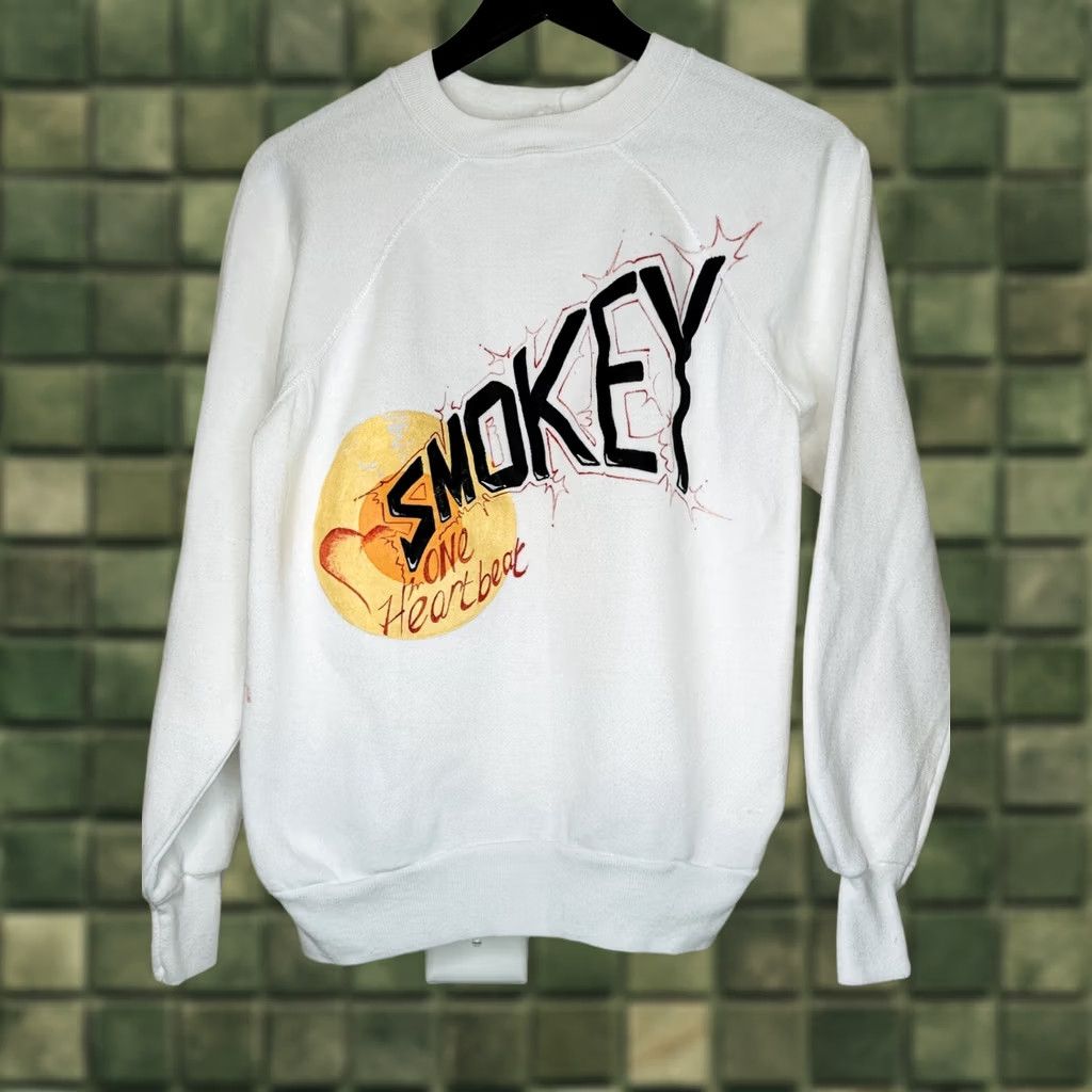 Vintage VINTAGE Smokey Robinson One Heartbeat Promo Band Sweatshirt S Size US S / EU 44-46 / 1 - 1 Thumbnail