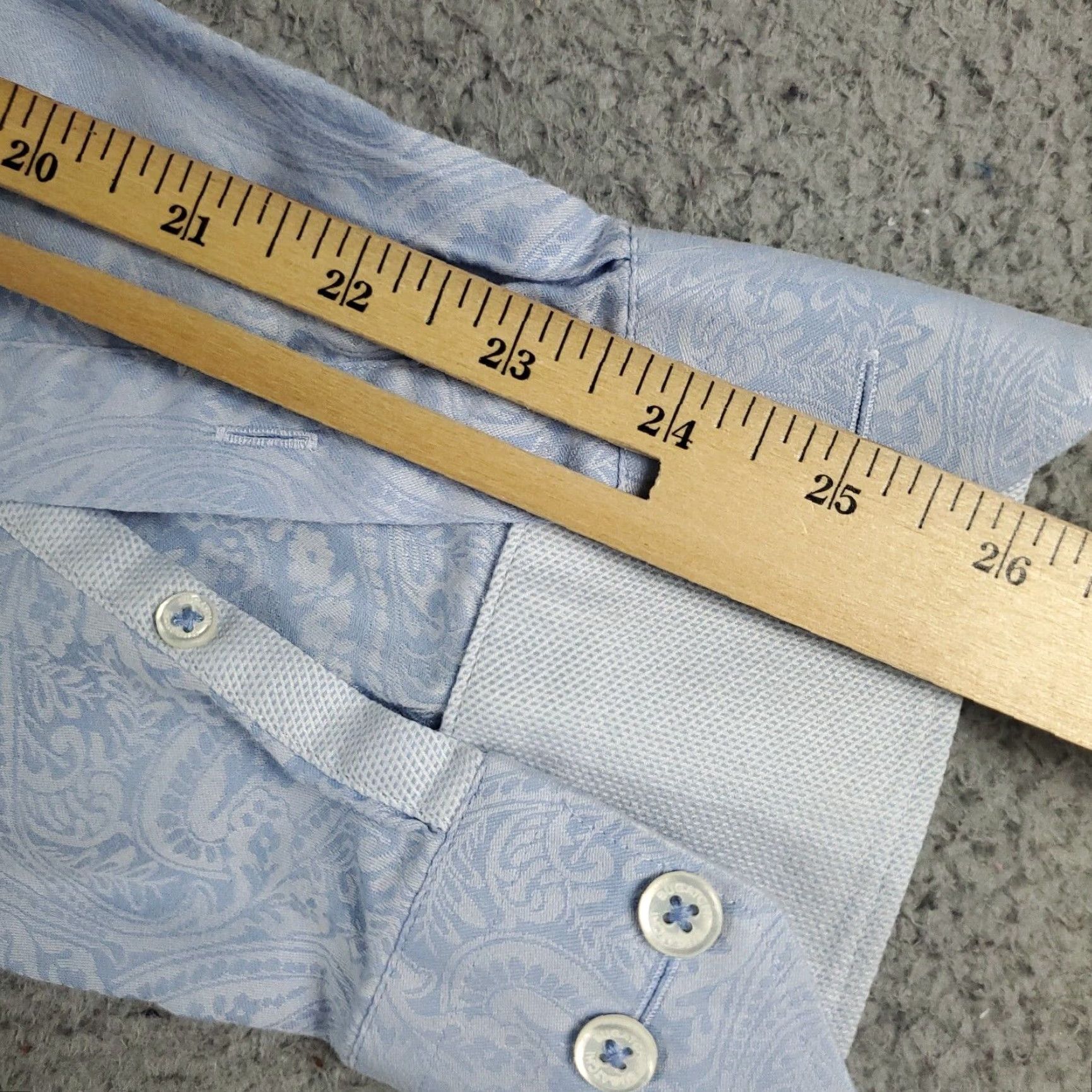 BUGATCHI VINTAGE Bugatchi Uomo Shirt Mens XL Blue Paisley Shaped Fit Button Up Long Sleeve Size US XL / EU 56 / 4 - 7 Thumbnail