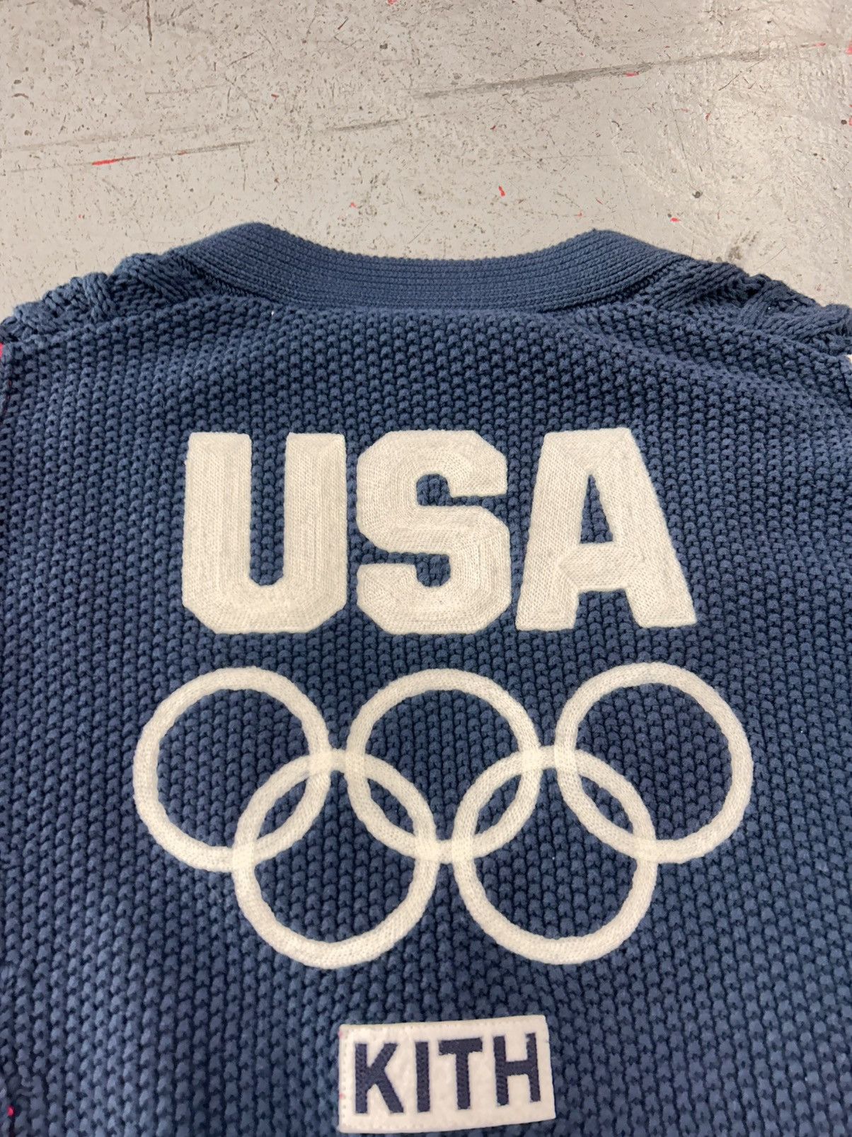 Kith Kith Team USA Cable Knit Cardigan Size Large Size US L / EU 52-54 / 3 - 2 Thumbnail