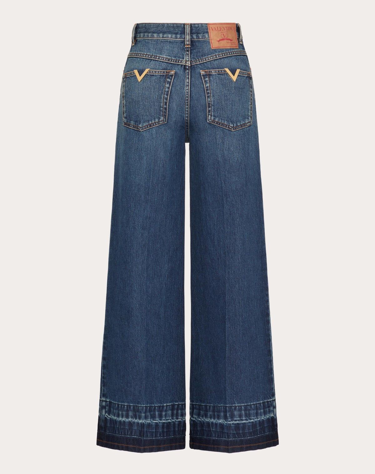 Valentino o1s1wg110525 Washed Denim Jeans in Blue Size 24" / US 00 / IT 34 - 2 Thumbnail