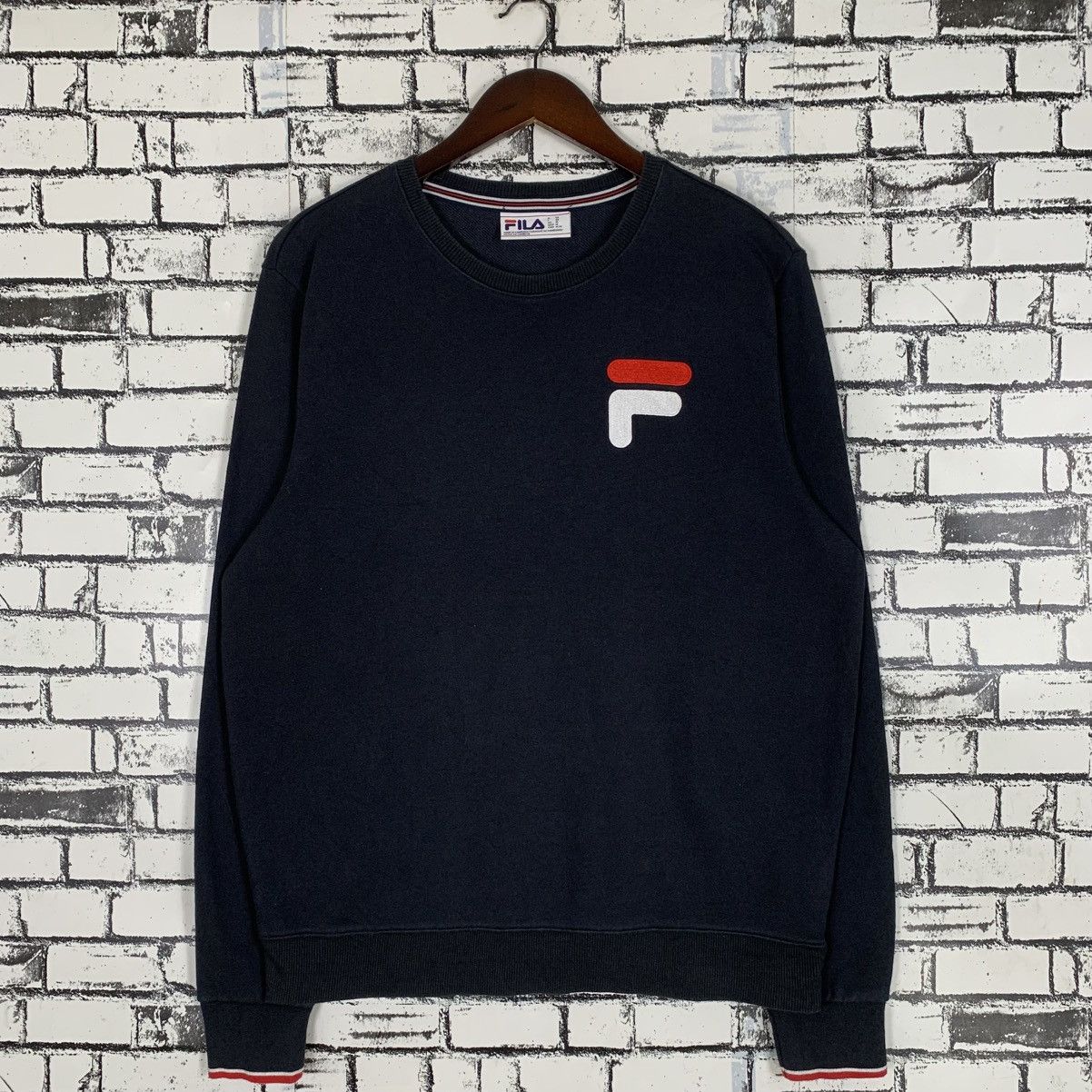 Designer × Fila × Vintage Vintage Fila Sweatshirt Big Logo Size US M / EU 48-50 / 2 - 1 Thumbnail