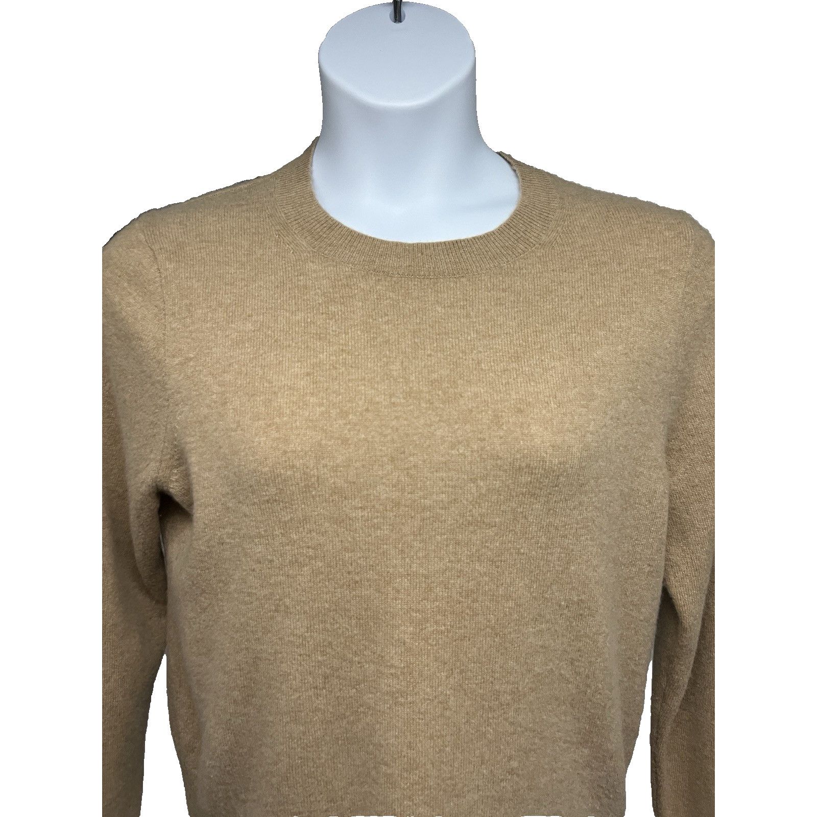 J.Crew J. Crew Cashmere Camel Pullover Sweater Womens Large Stretch Size L / US 10 / IT 46 - 4 Thumbnail