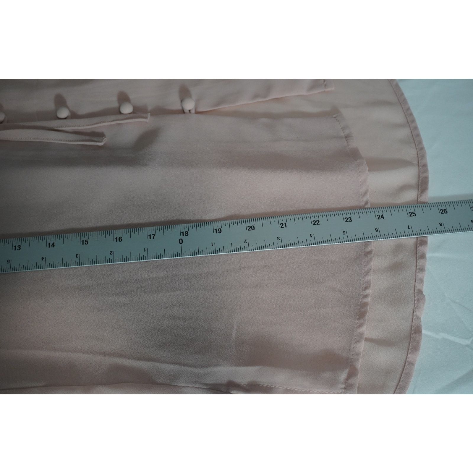 Lulus Lulus Blush Pink Long Sleeve Blouse Tie Neck Button Front Size S / US 4 / IT 40 - 10 Thumbnail