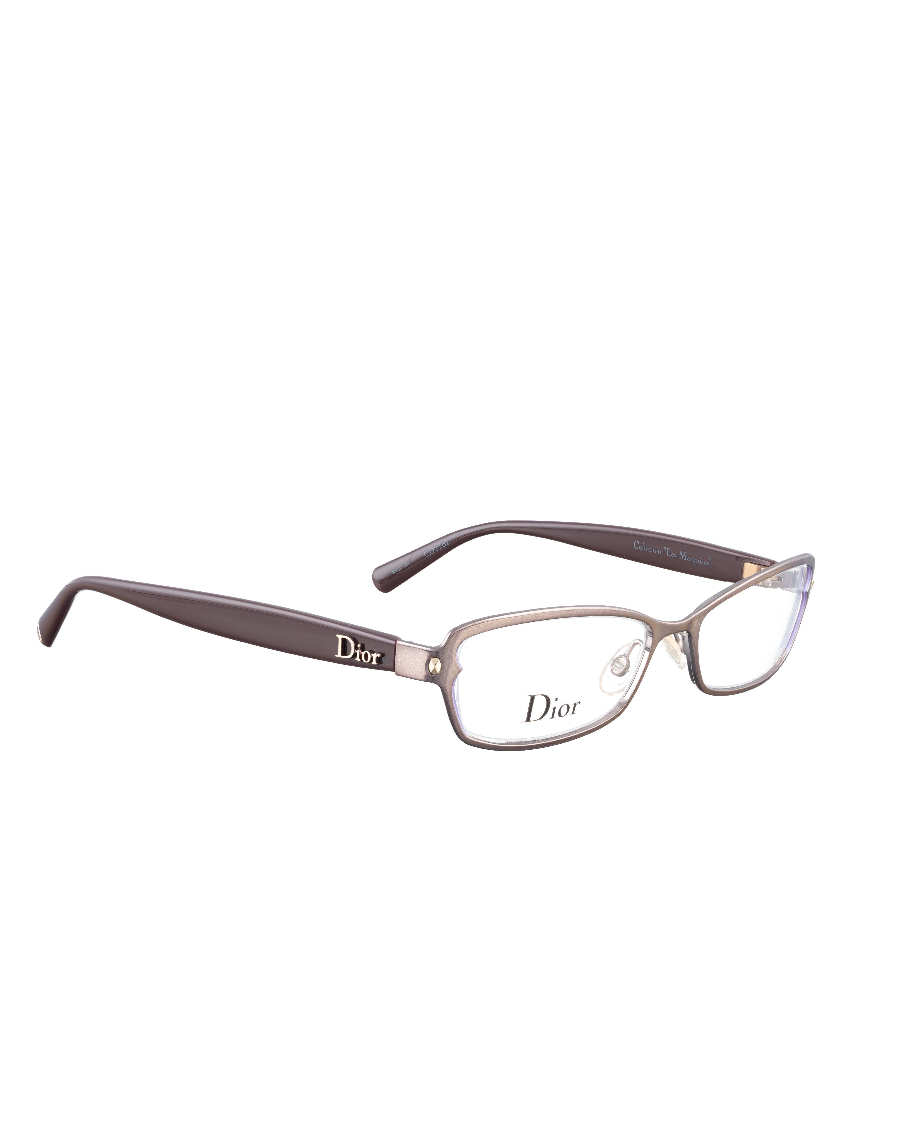 Dior Dior 00s Cocoa Brown Metallic Glasses Size ONE SIZE - 1 Thumbnail