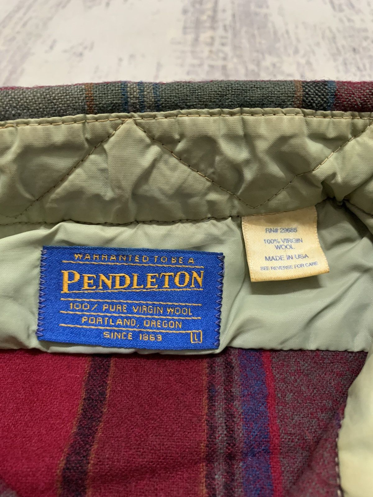 Pendleton Vintage Pandleton Wool Plaid Flannel Shirt Size US L / EU 52-54 / 3 - 9 Thumbnail