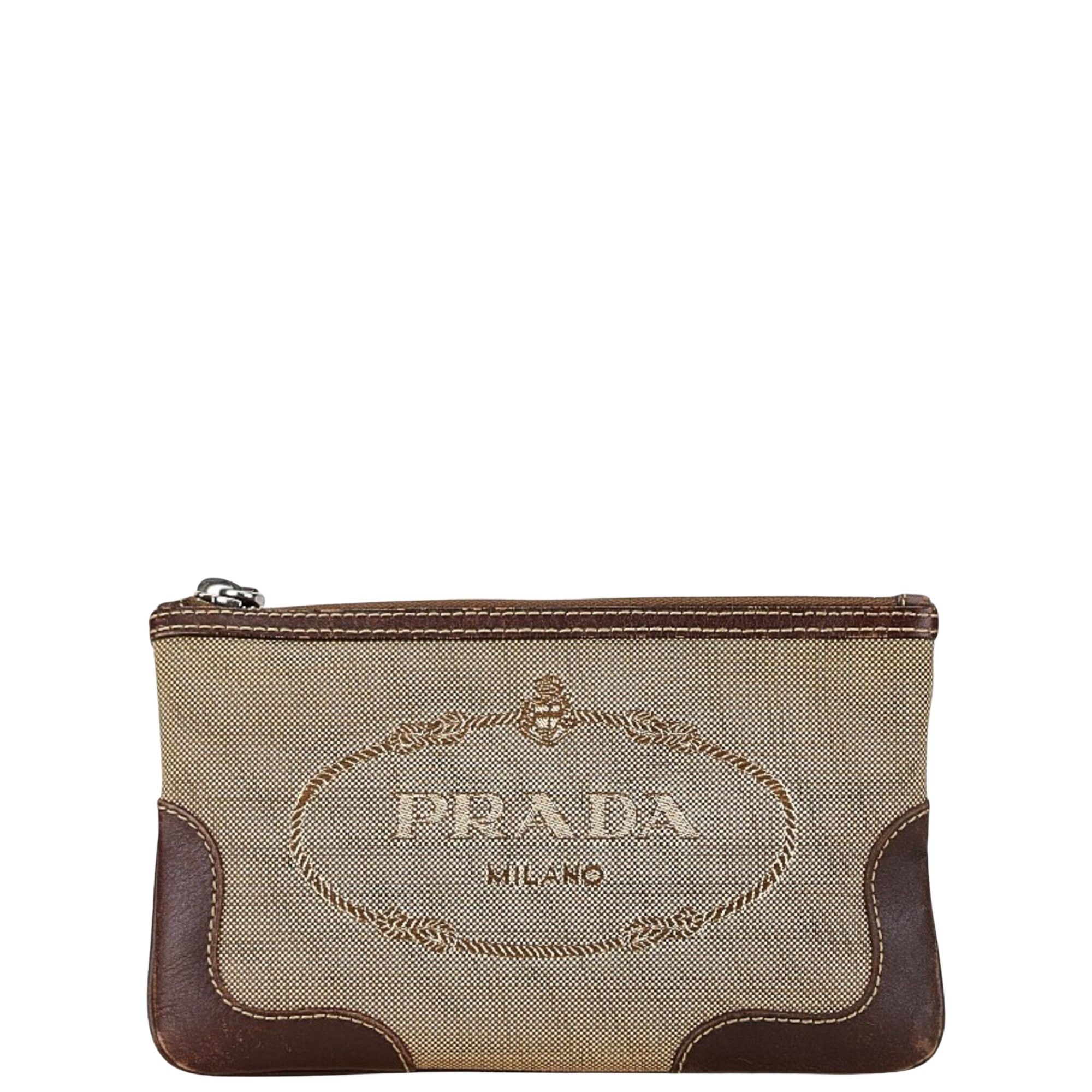 Prada Prada Jacquard clutch Size ONE SIZE - 1 Thumbnail