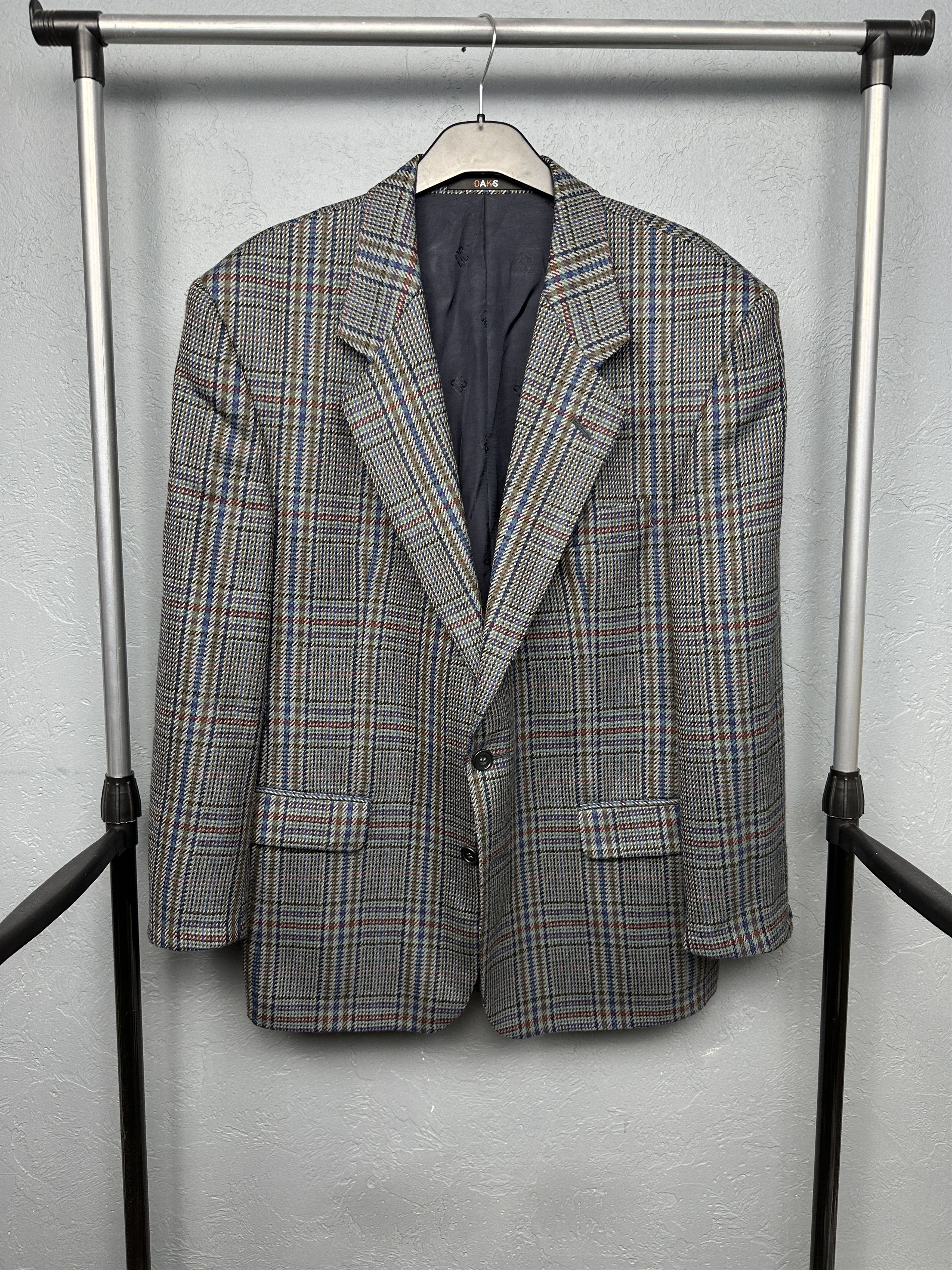 DAKS Daks London Vintage Mens Wool Herringbone Blazer Jacket Size US L / EU 52-54 / 3 - 1 Thumbnail