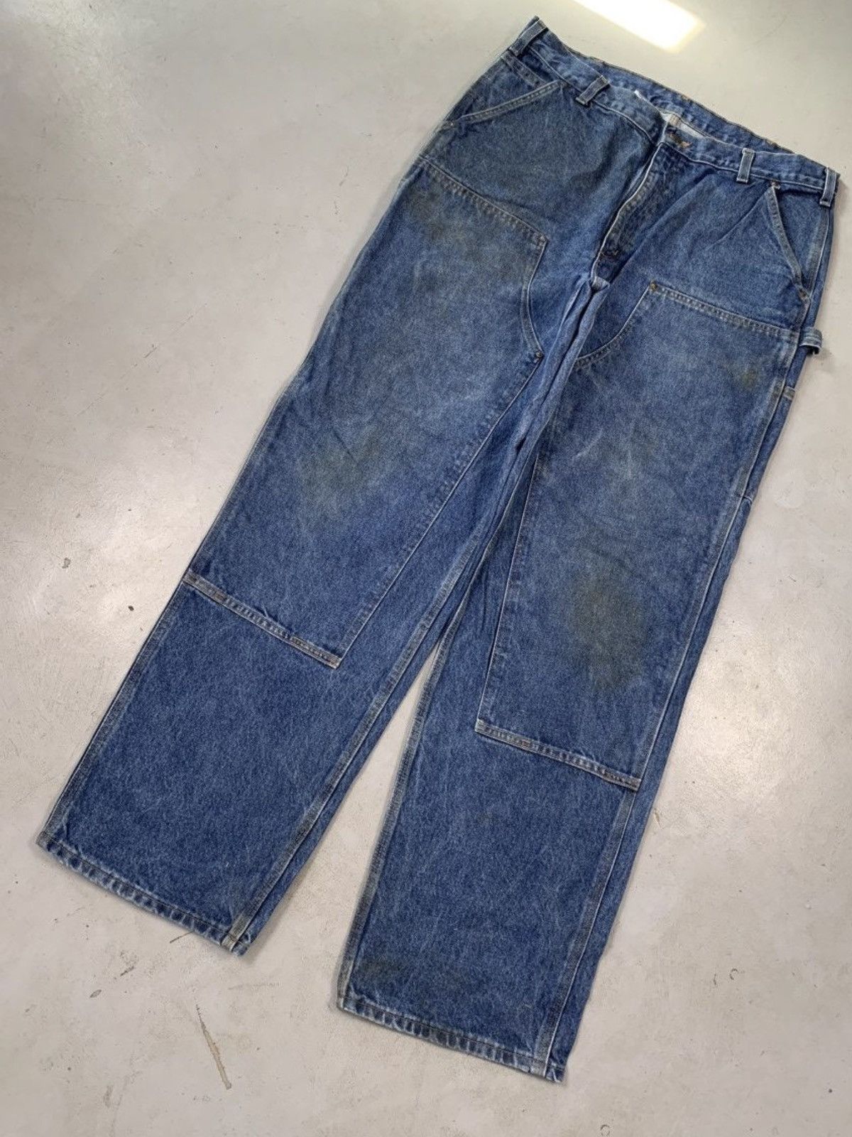 Carhartt Vintage carhartt b136 dst double knee denim Size US 38 / EU 54 - 1 Thumbnail
