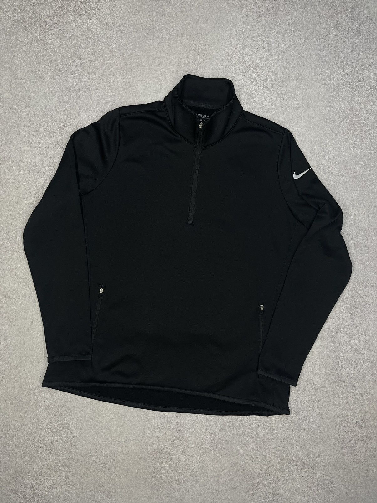 Nike × Nike ACG × Vintage Women Nike Golf Therma Fit Black Long Sleeve Y2K Drill Size XL / US 12-14 / IT 48-50 - 1 Thumbnail