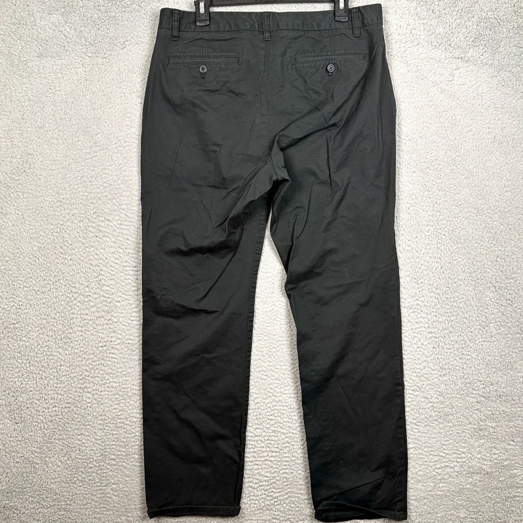 Bonobos Bonobos Chino Pants Men 34 Black Straight Leg Slim Pockets Casual EUC Size US 34 / EU 50 - 2 Thumbnail