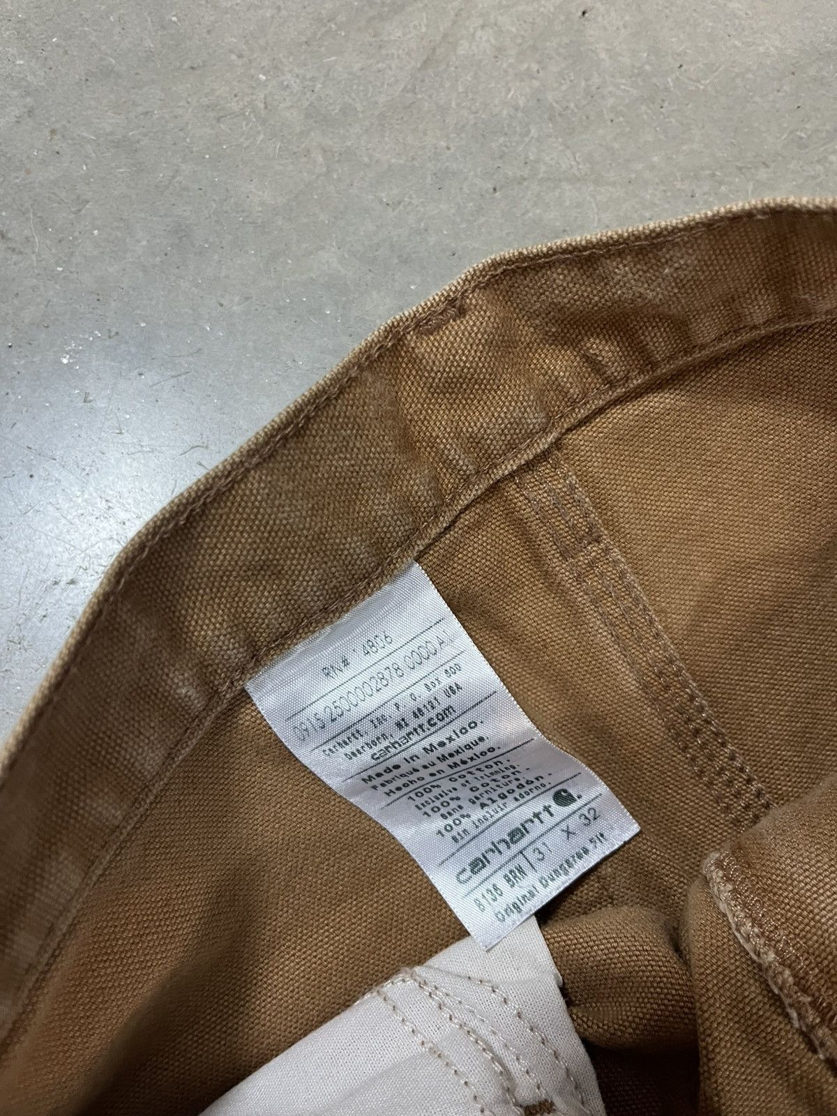 Carhartt Carhartt B136 BRN Double Knee Work Pants Faded Brown 31x32 Size US 31 - 6 Thumbnail