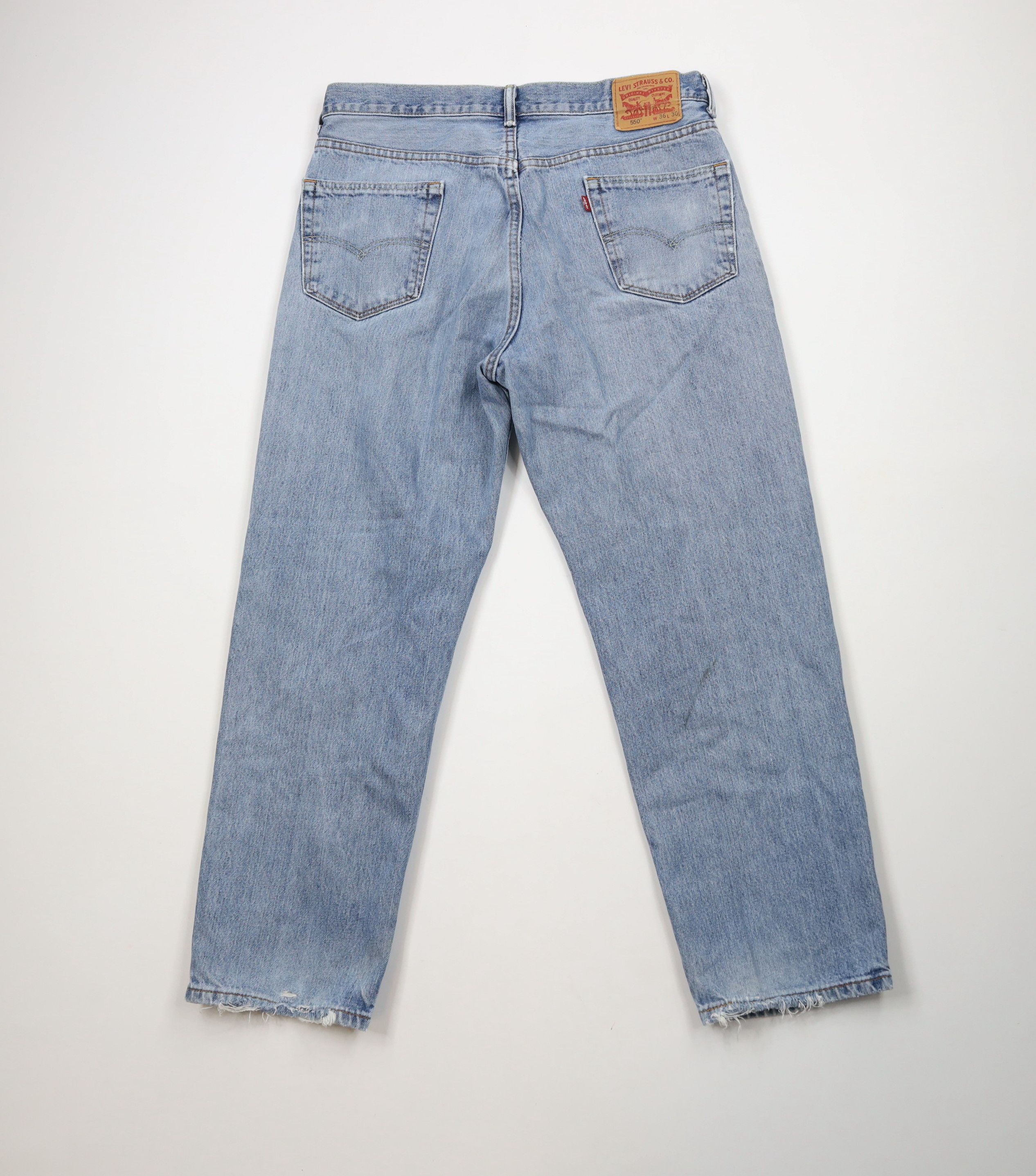 Levi's × Vintage Vintage Y2K Levis 550 Relaxed Fit Denim Jeans Blue Cotton Size US 36 / EU 52 - 11 Thumbnail