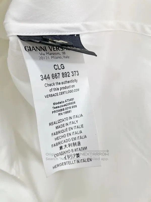 Versace Versace White Long Sleeve Shirt for Men . Size US S / EU 44-46 / 1 - 5 Thumbnail