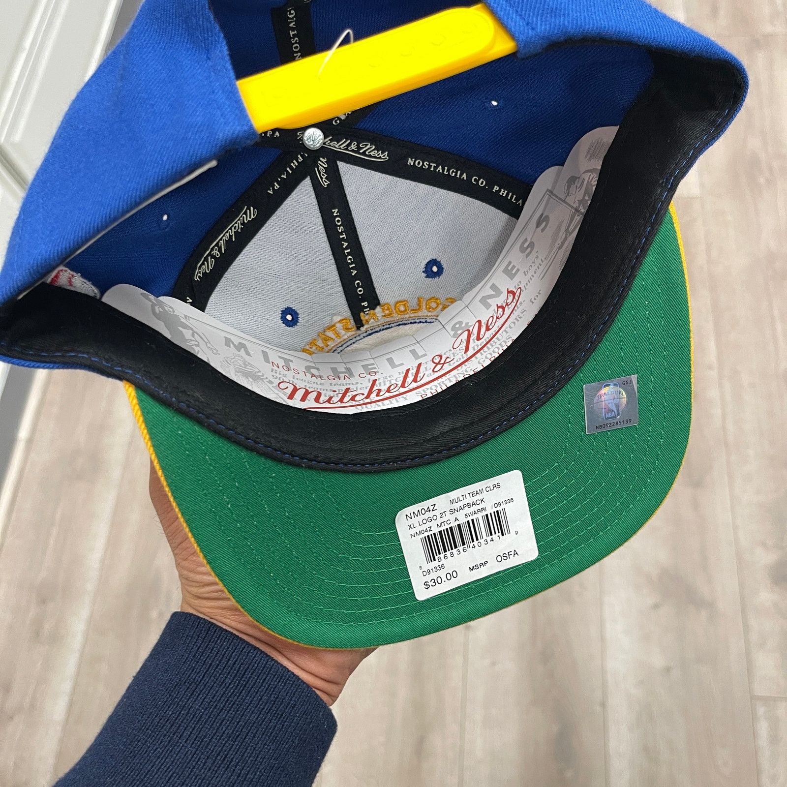 Mitchell & Ness Mitchell & Ness Golden State Warriors XL Logo Snapback Hat Size ONE SIZE - 2 Thumbnail