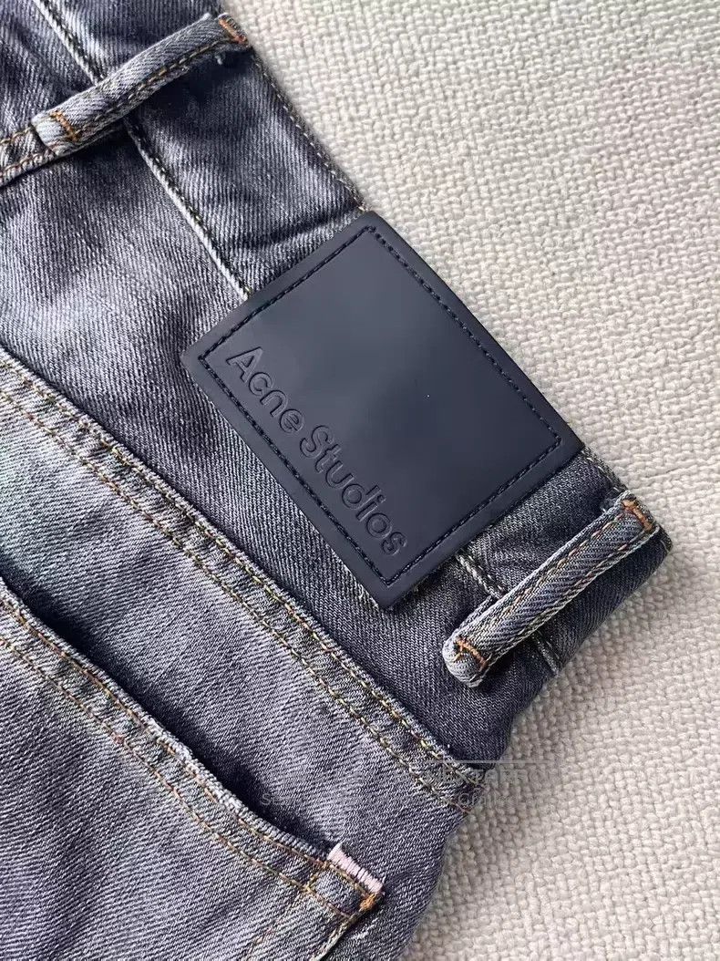 Acne Studios Acne Studios 2021M Painted Wide Leg Loose Denim Pants - Bl Size US 28 / EU 44 - 2 Thumbnail